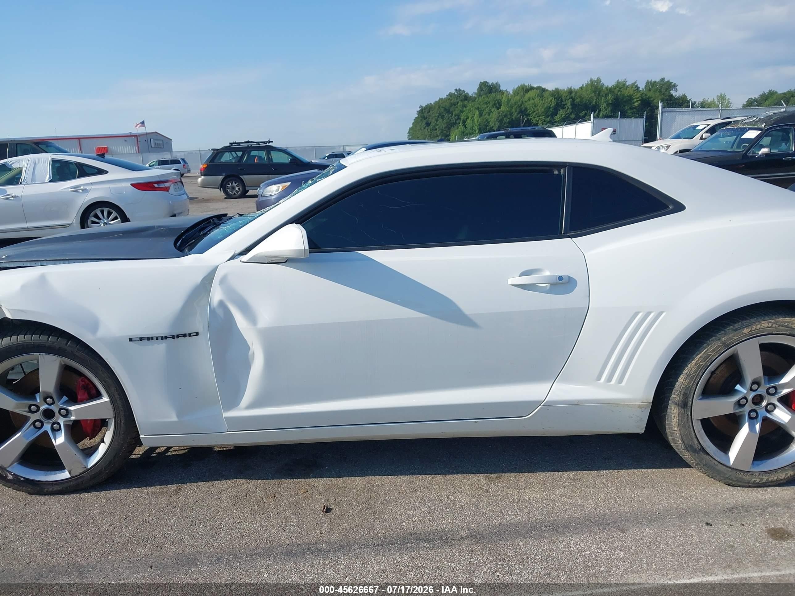 2013 Chevrolet Camaro 2ss White vin: 2G1FT1EW9D9215532