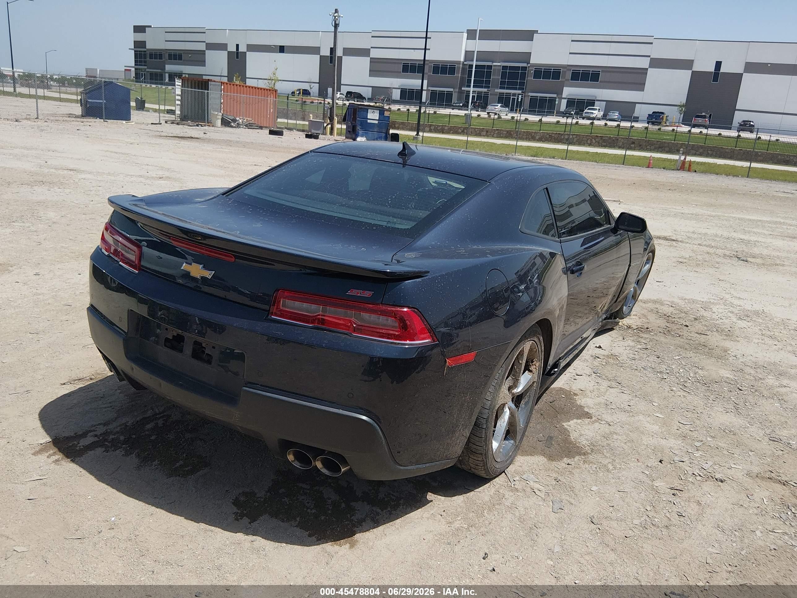 2014 Chevrolet Camaro 2ss Черный vin: 2G1FT1EW9E9200806