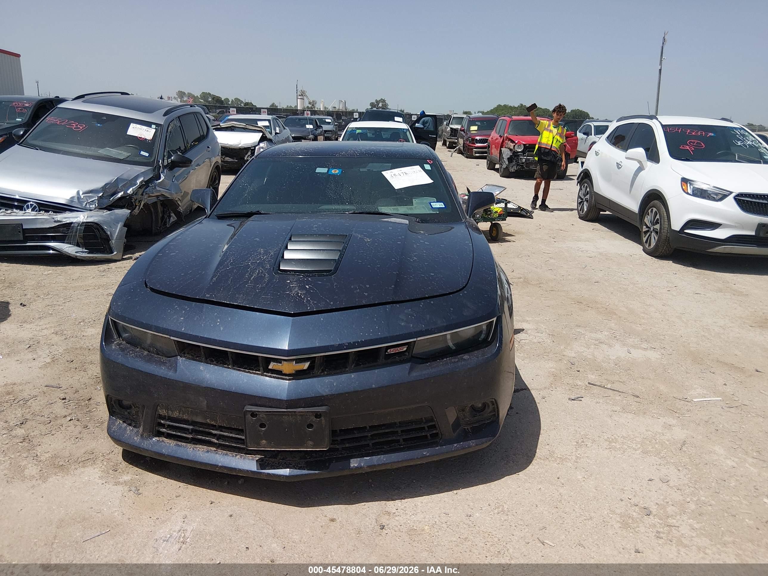 2014 Chevrolet Camaro 2ss Черный vin: 2G1FT1EW9E9200806