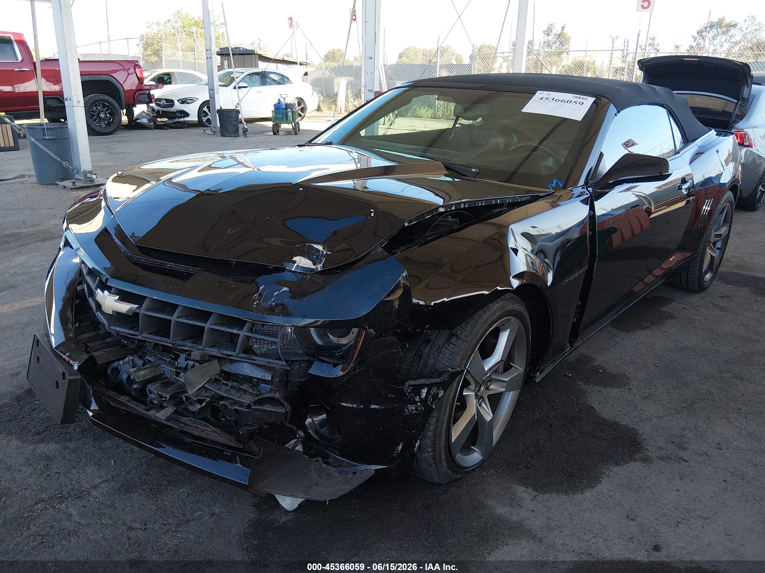 2012 Chevrolet Camaro 2ss Black vin: 2G1FT3DW6C9190827