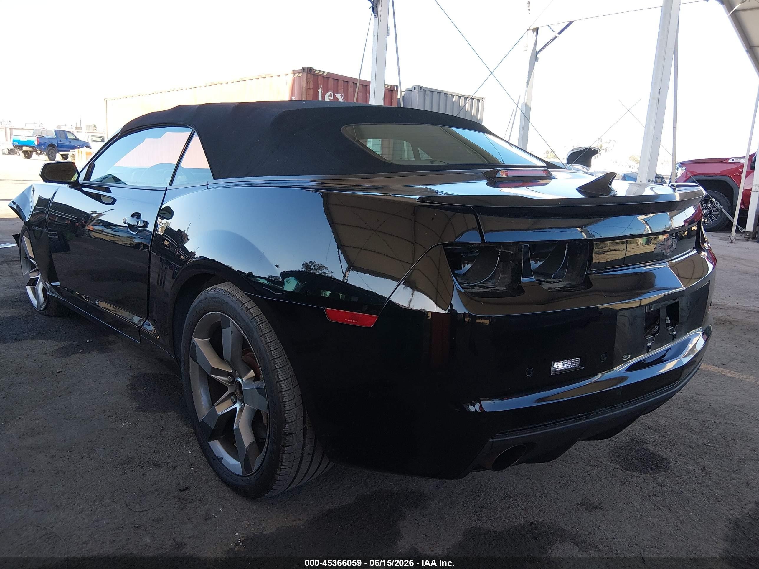 2012 Chevrolet Camaro 2ss Black vin: 2G1FT3DW6C9190827