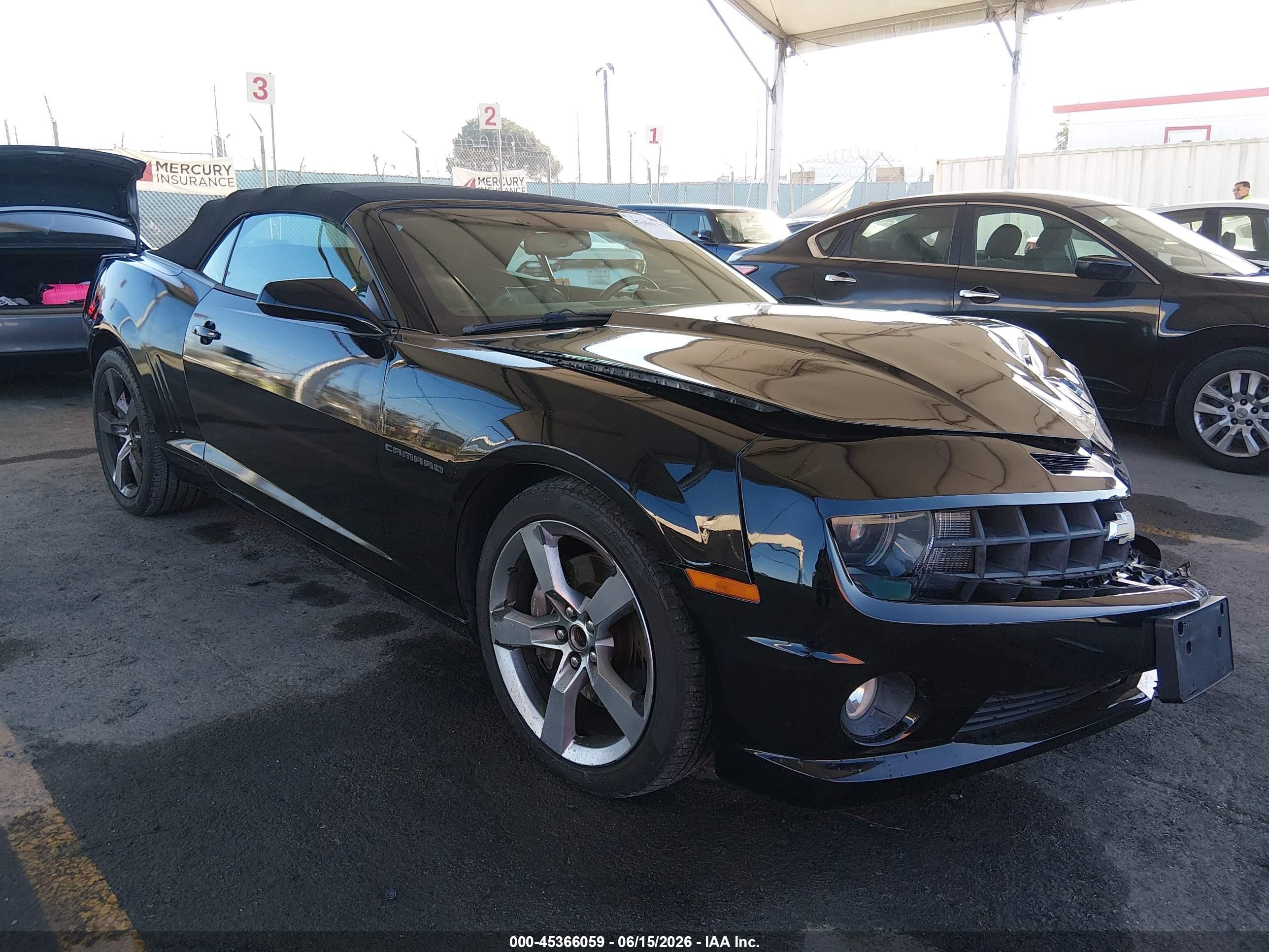 2012 Chevrolet Camaro 2ss Black vin: 2G1FT3DW6C9190827
