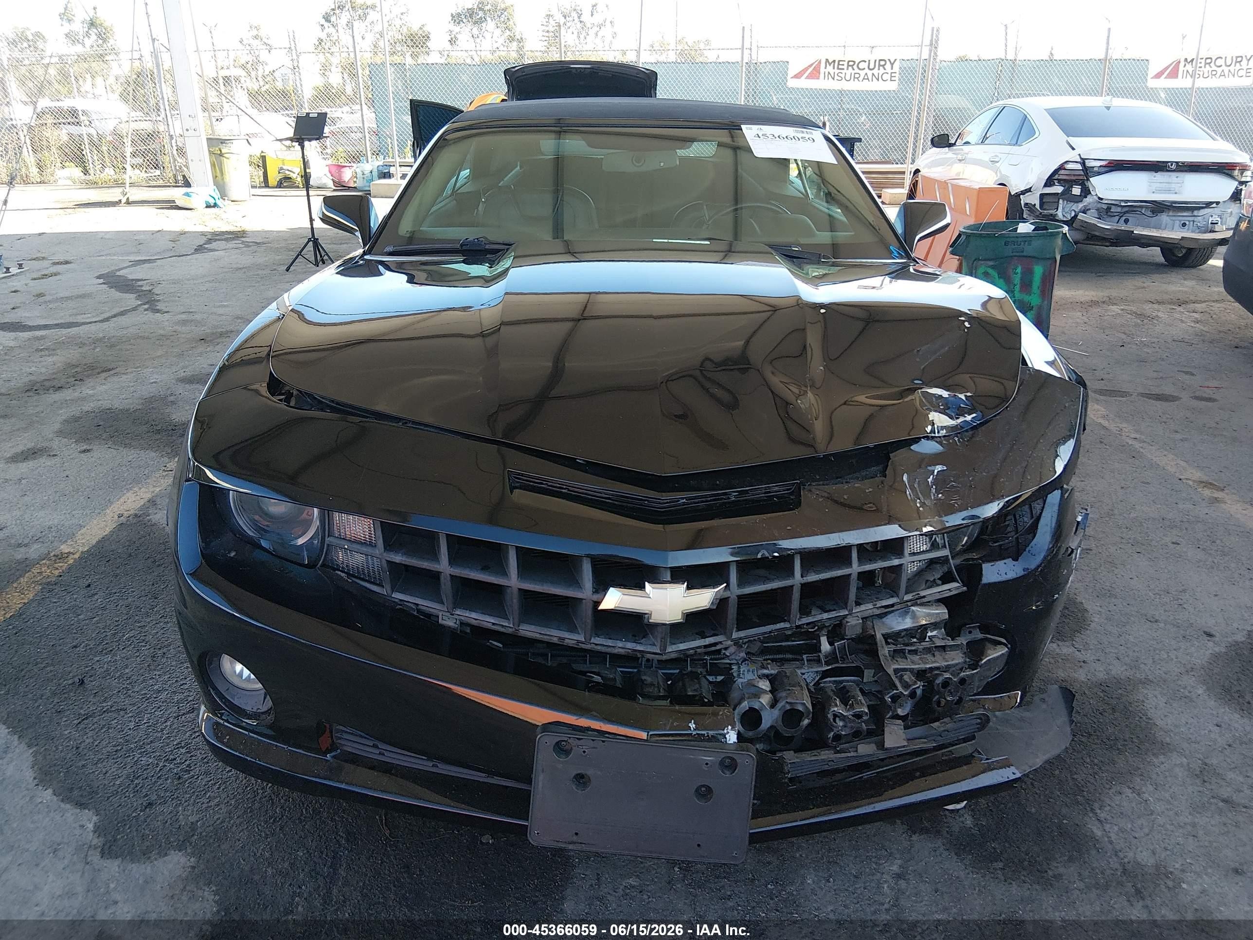 2012 Chevrolet Camaro 2ss Black vin: 2G1FT3DW6C9190827