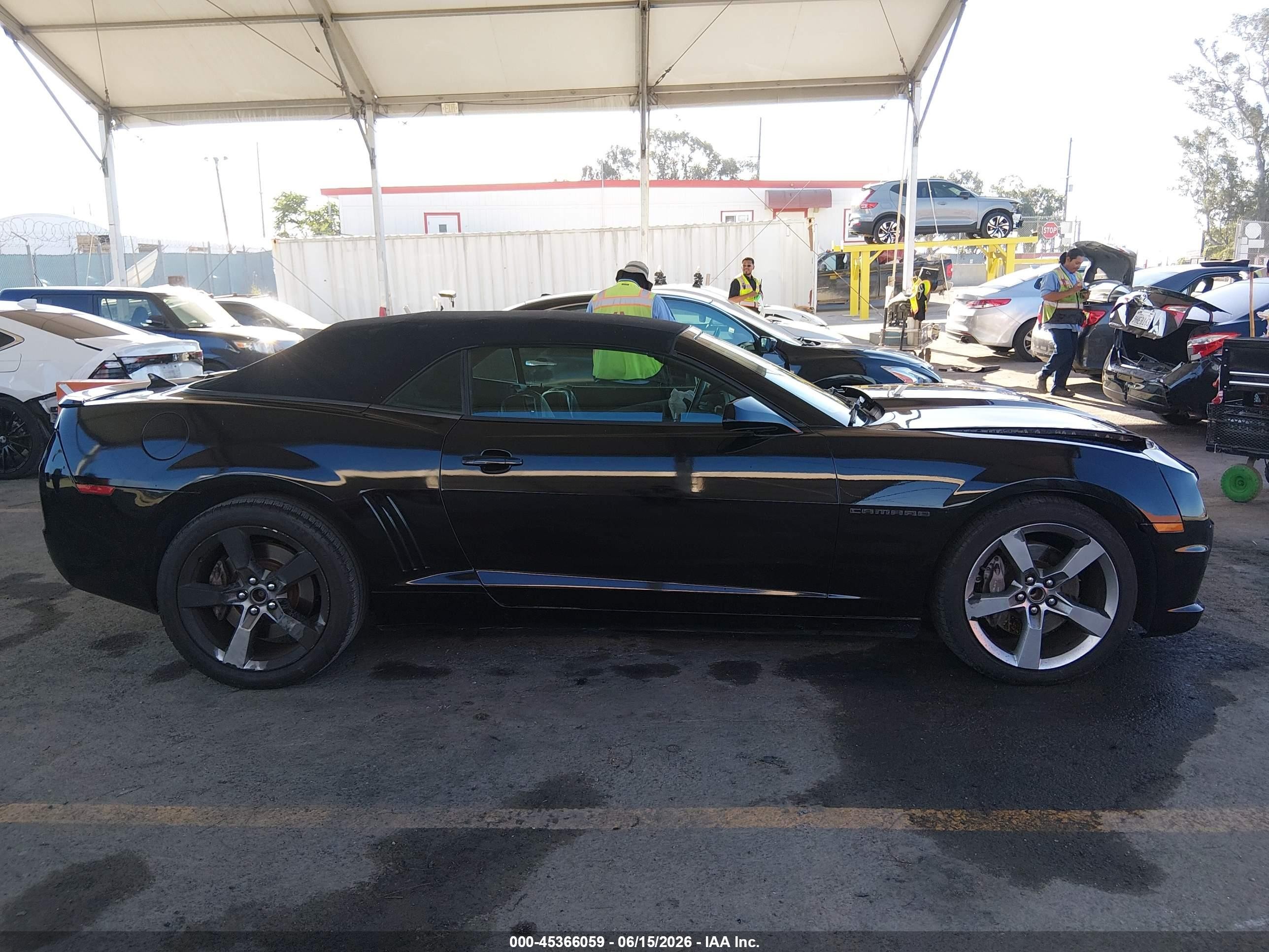 2012 Chevrolet Camaro 2ss Black vin: 2G1FT3DW6C9190827