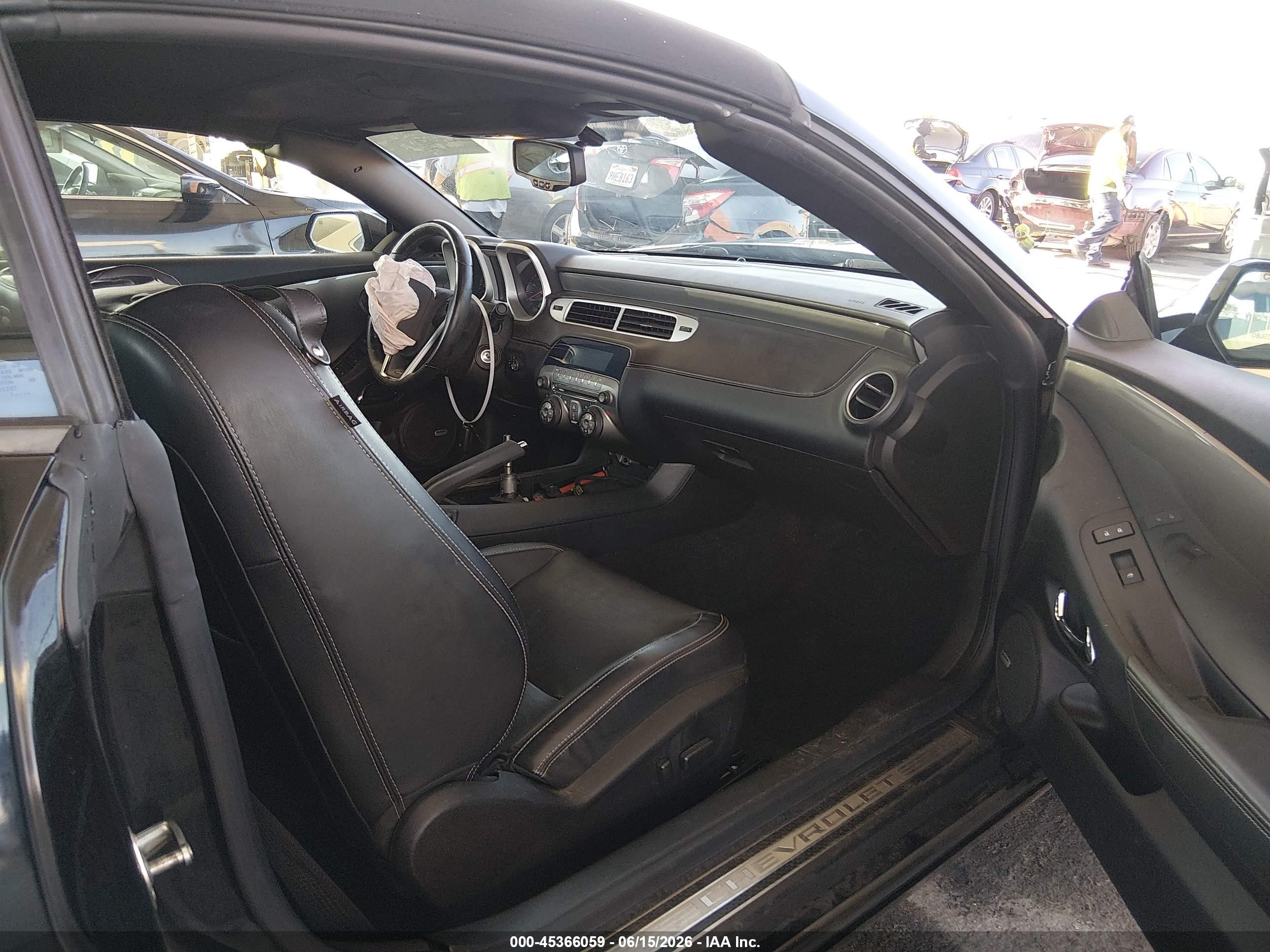 2012 Chevrolet Camaro 2ss Black vin: 2G1FT3DW6C9190827