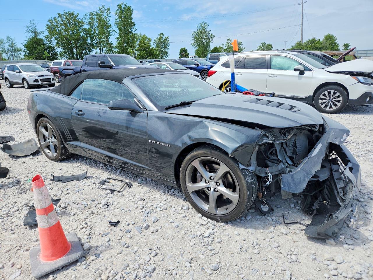 2014 Chevrolet Camaro 2ss Gray vin: 2G1FT3DW6E9197571