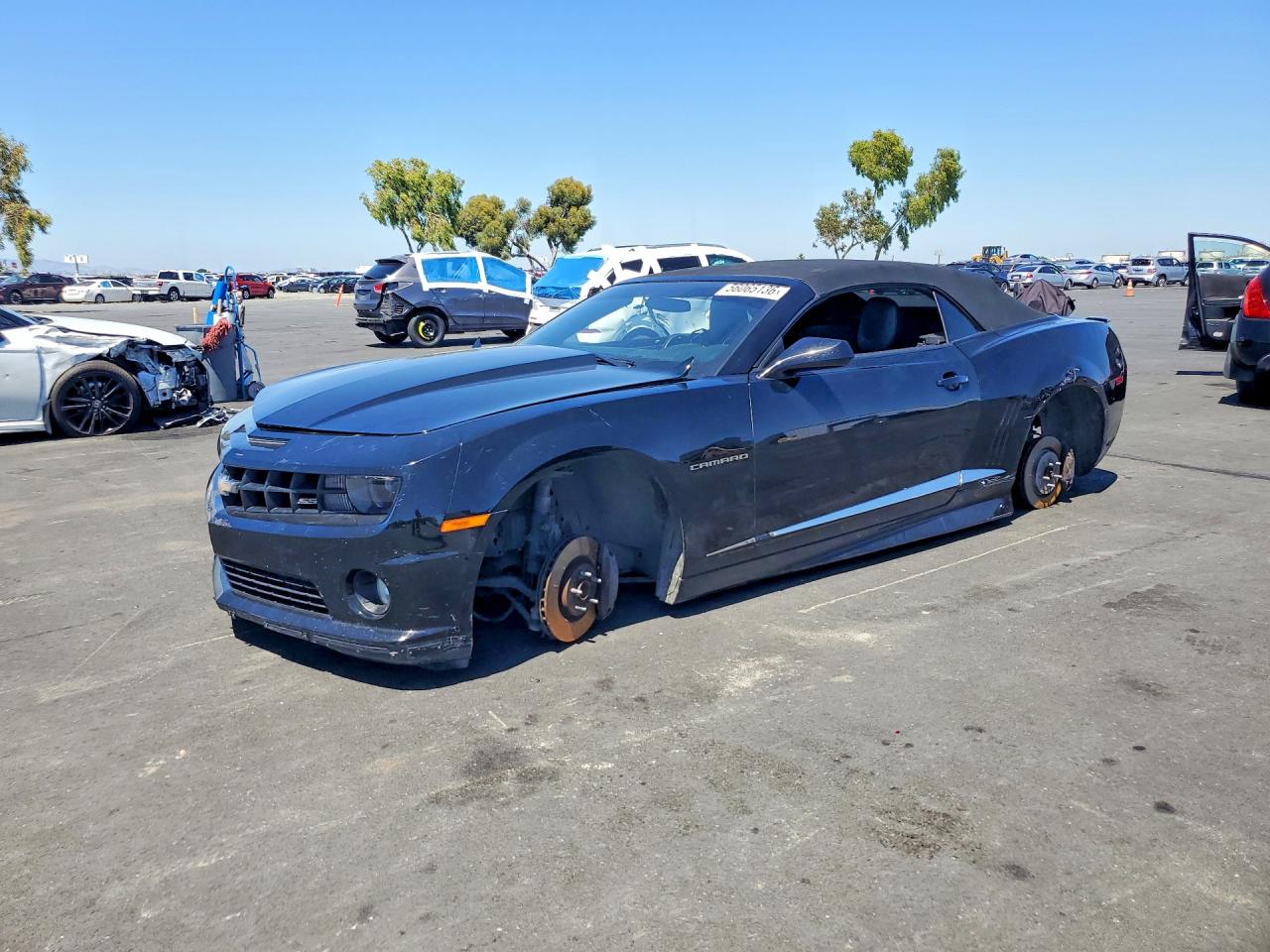 2013 Chevrolet Camaro 2ss Black vin: 2G1FT3DWXD9149117