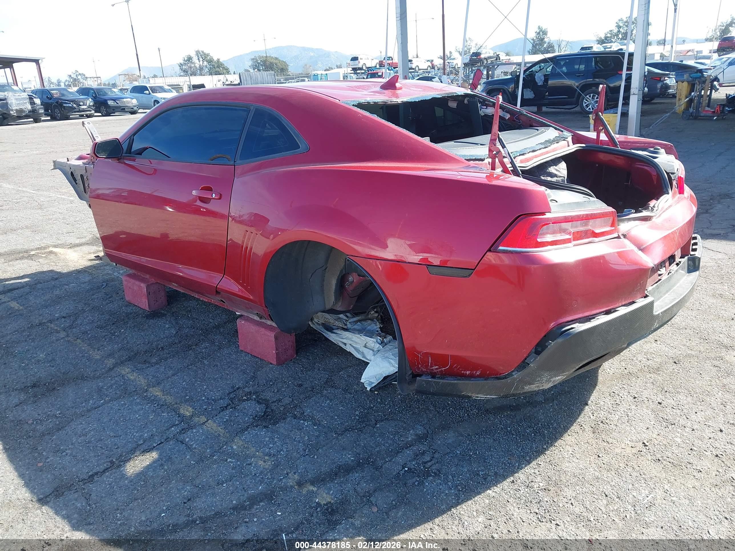 2014 Chevrolet Camaro Zl1 Red vin: 2G1FZ1EP0E9800640