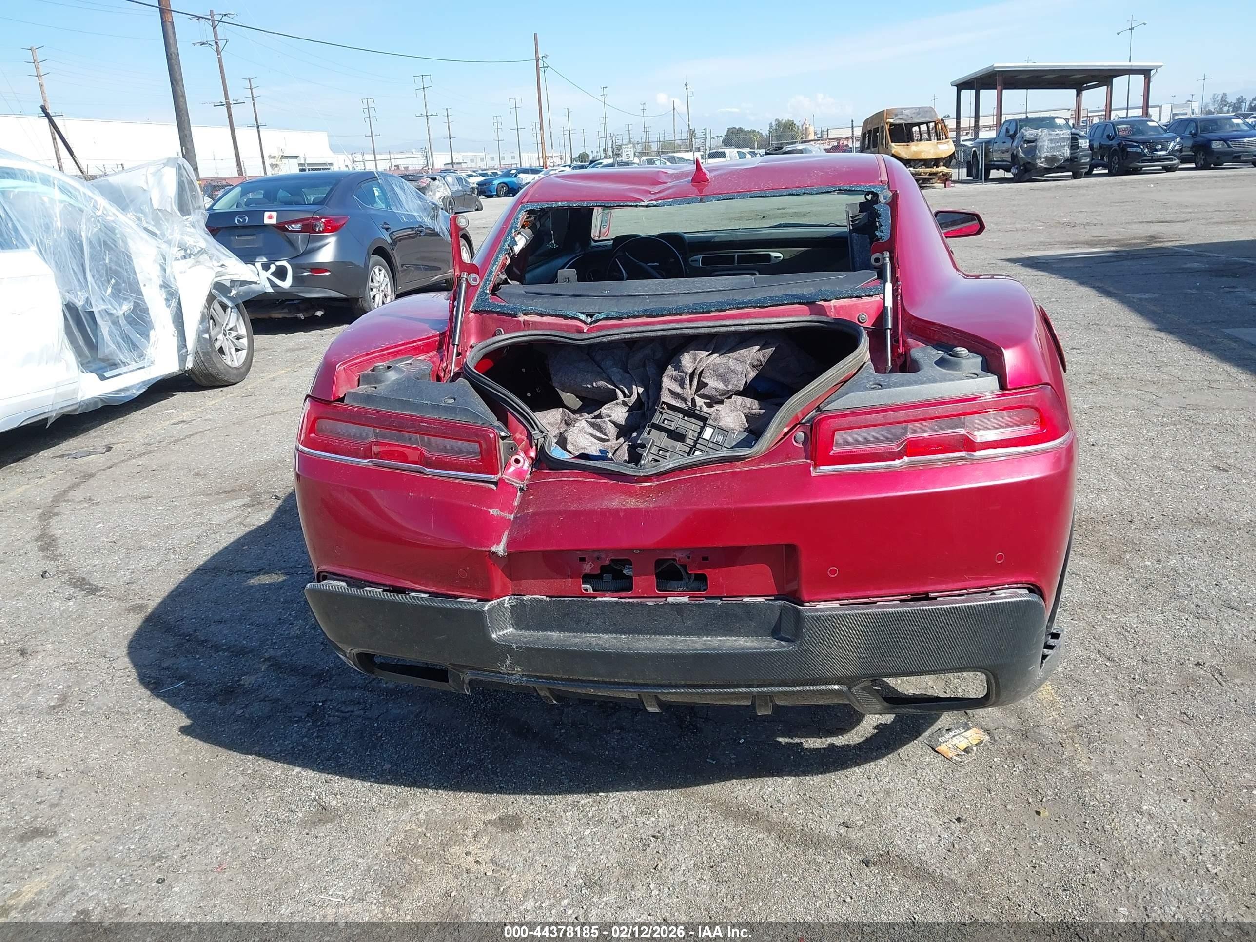 2014 Chevrolet Camaro Zl1 Red vin: 2G1FZ1EP0E9800640