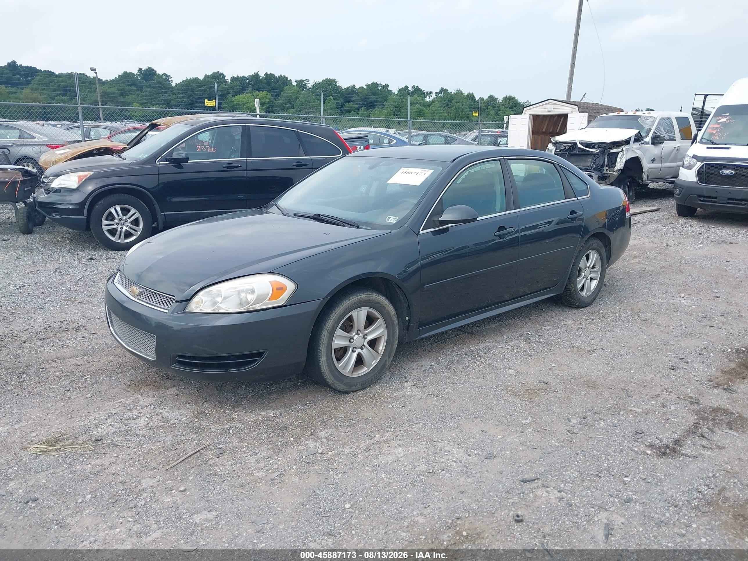 2014 Chevrolet Impala Limited Ls Gray vin: 2G1WA5E30E1154462