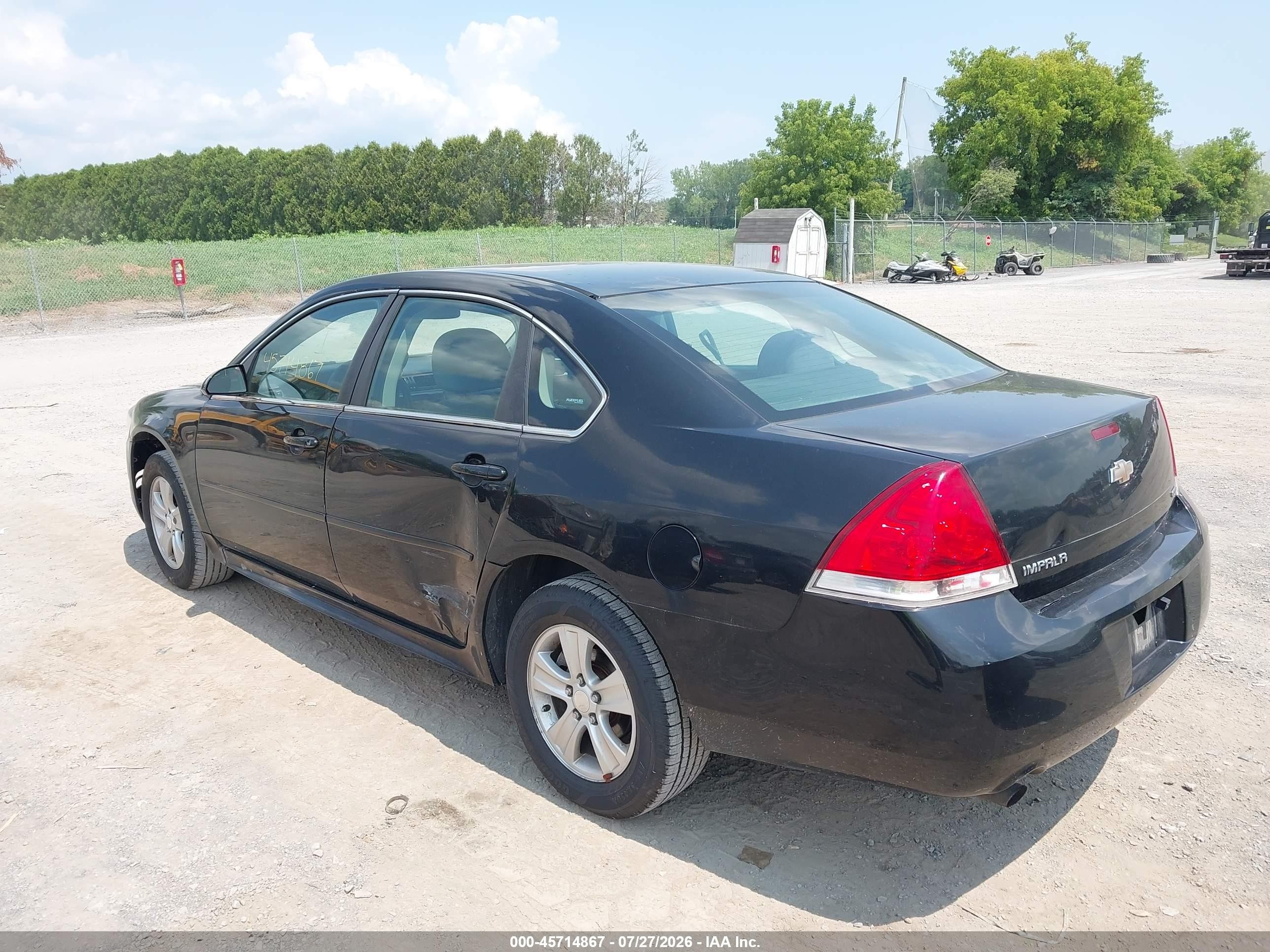 2014 Chevrolet Impala Limited Ls Black vin: 2G1WA5E30E1174257