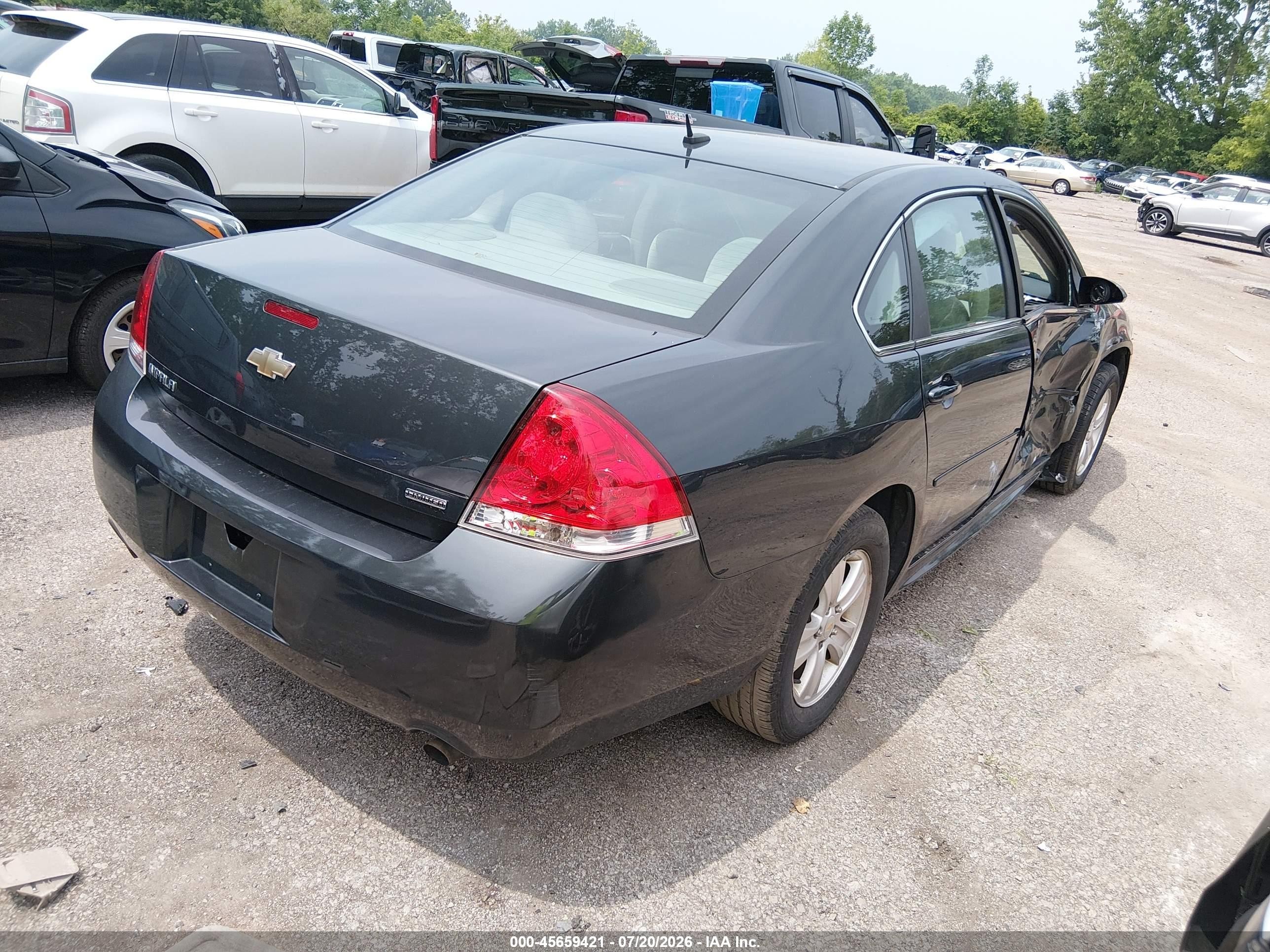 2014 Chevrolet Impala Limited Ls Gray vin: 2G1WA5E30E1182777