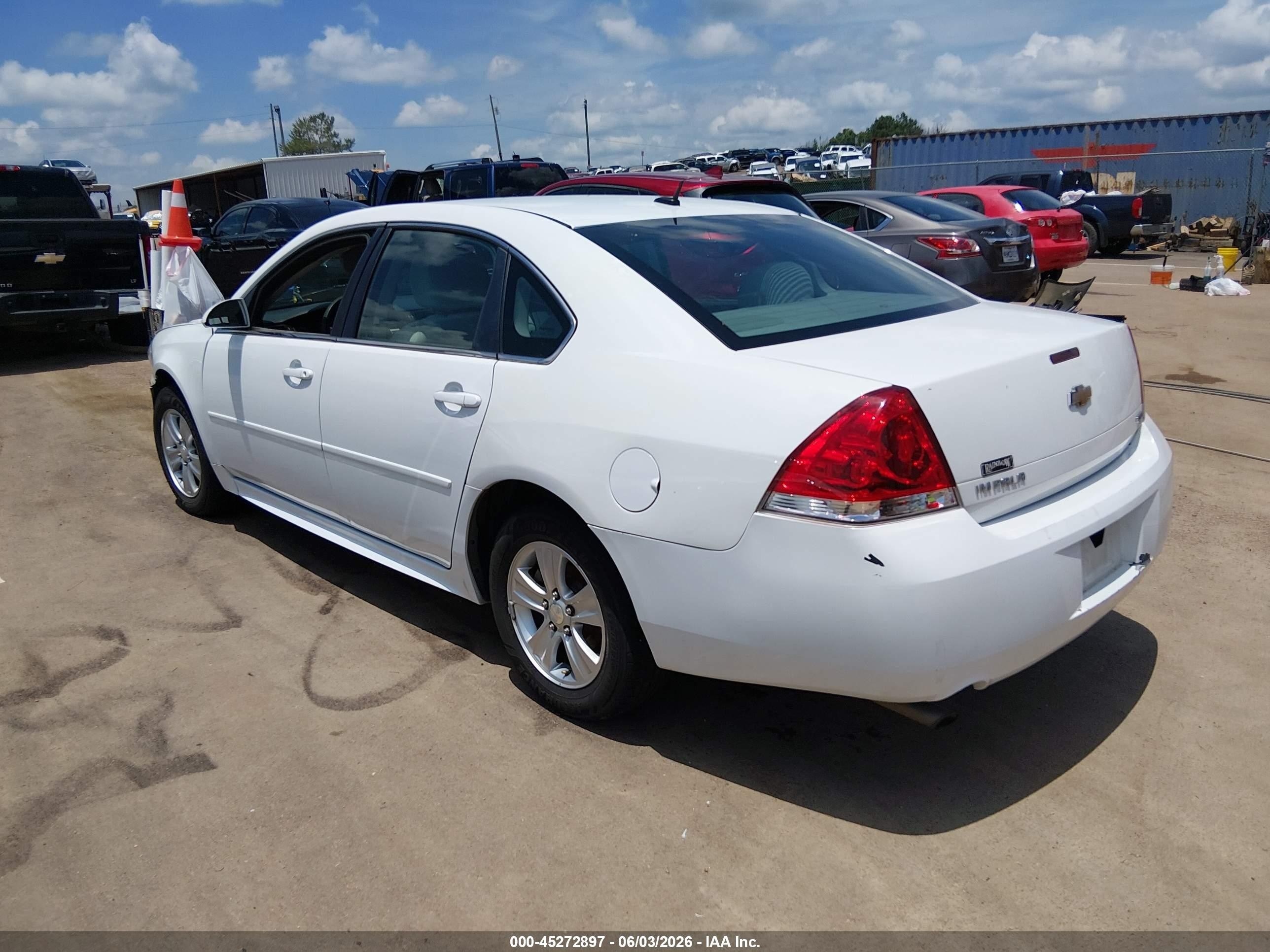 2015 Chevrolet Impala Limited Ls White vin: 2G1WA5E30F1125898