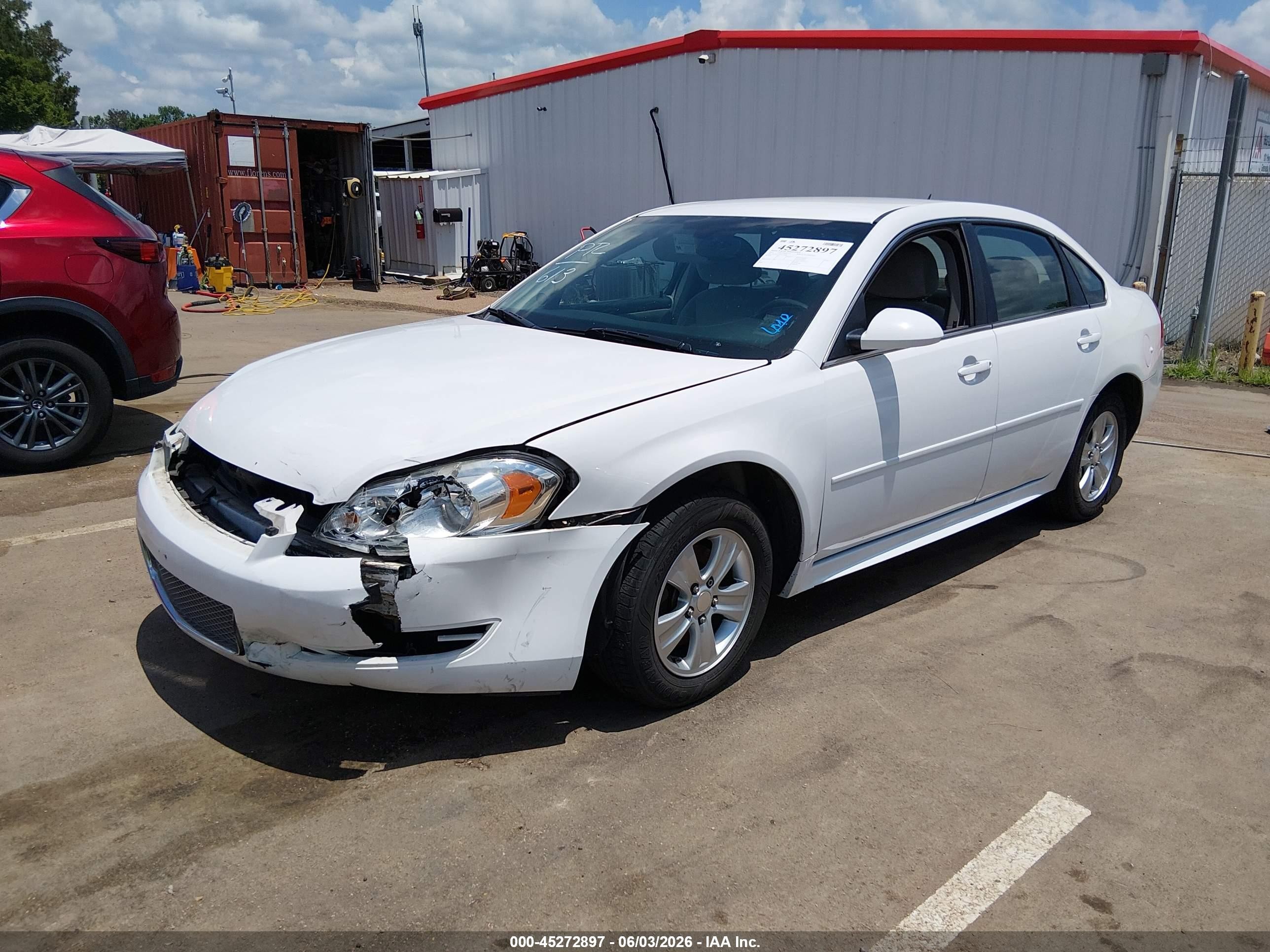 2015 Chevrolet Impala Limited Ls White vin: 2G1WA5E30F1125898