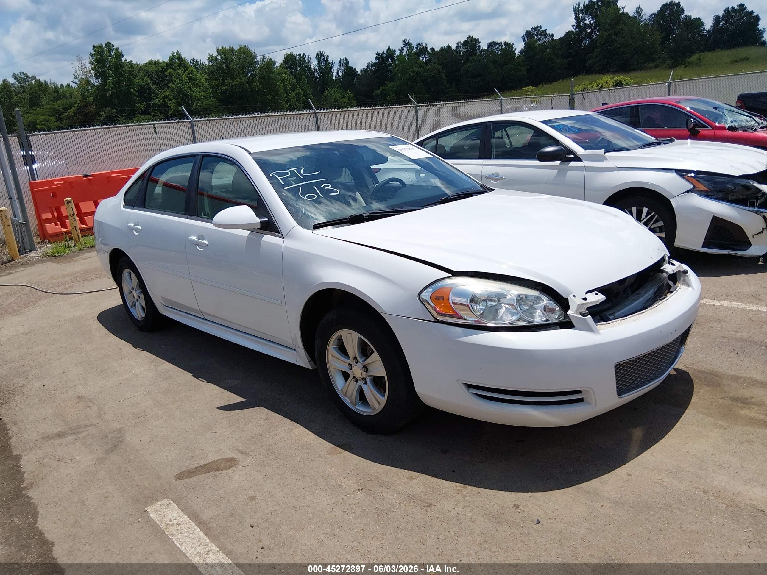 2015 Chevrolet Impala Limited Ls White vin: 2G1WA5E30F1125898