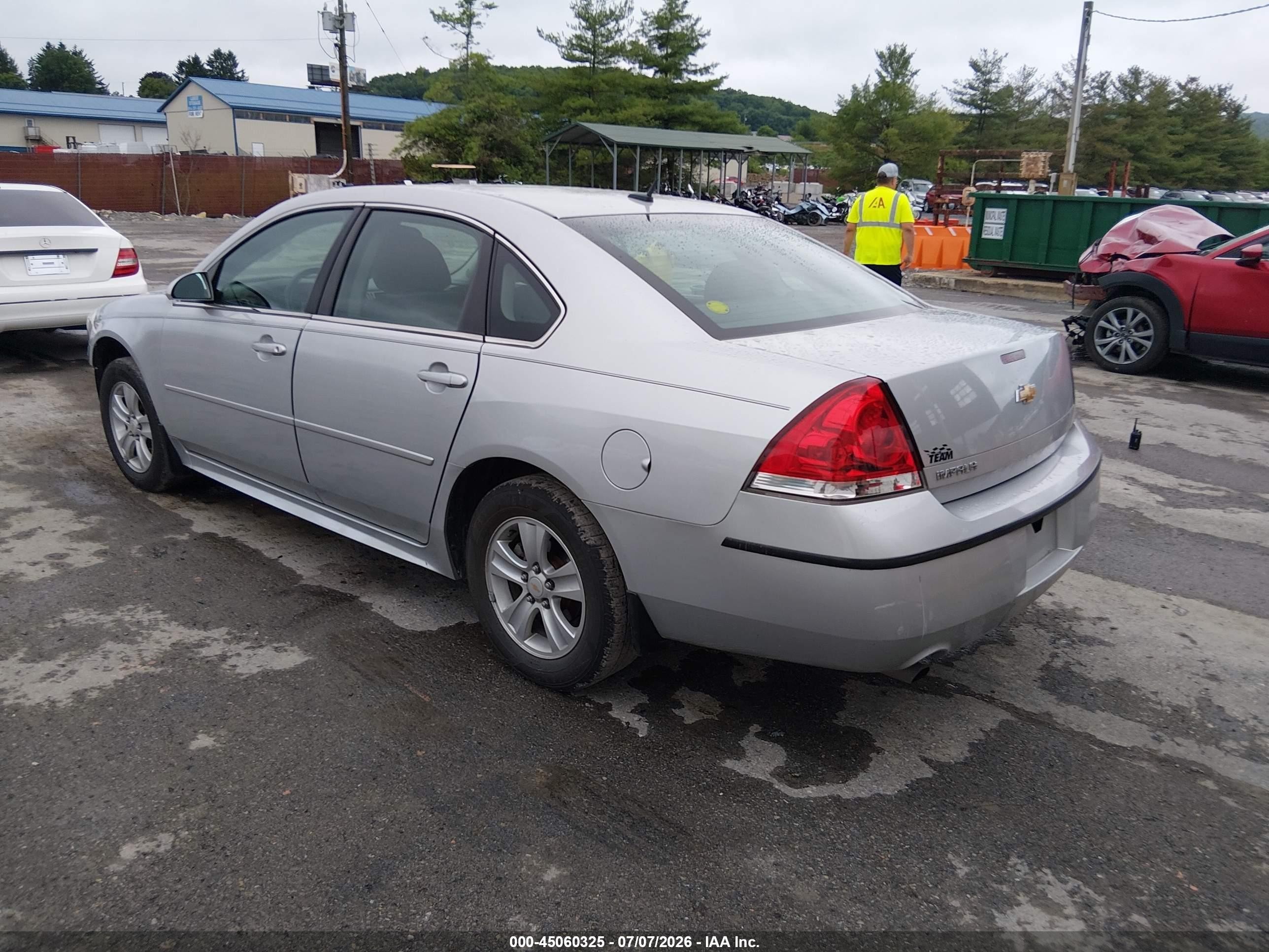 2012 Chevrolet Impala Ls Silver vin: 2G1WA5E31C1150787