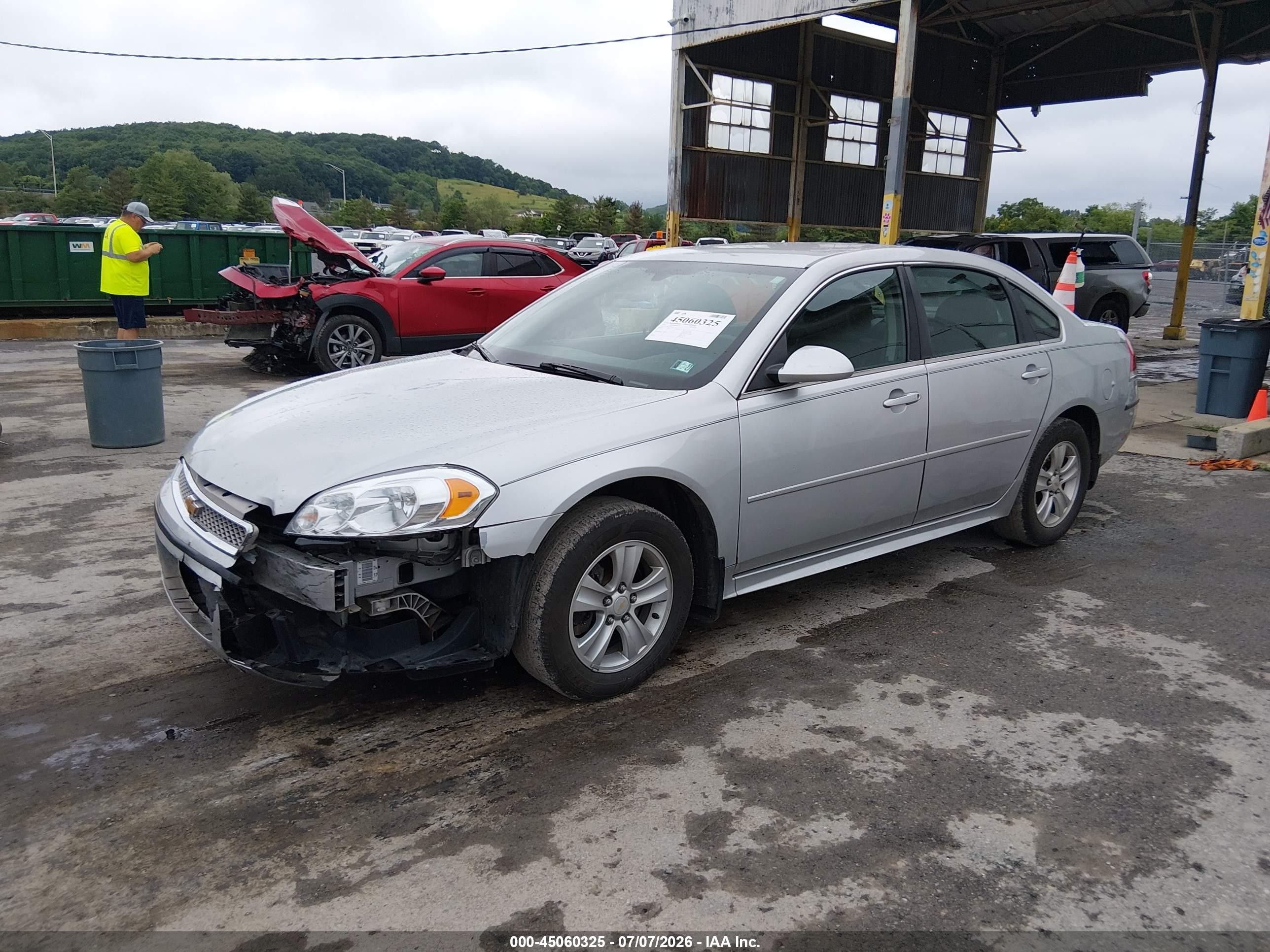 2012 Chevrolet Impala Ls Silver vin: 2G1WA5E31C1150787