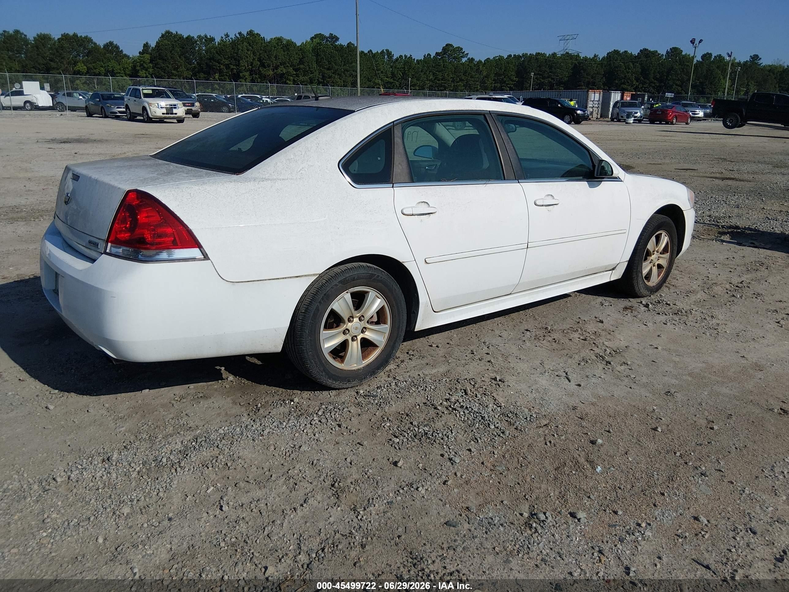 2012 Chevrolet Impala Ls White vin: 2G1WA5E31C1179125
