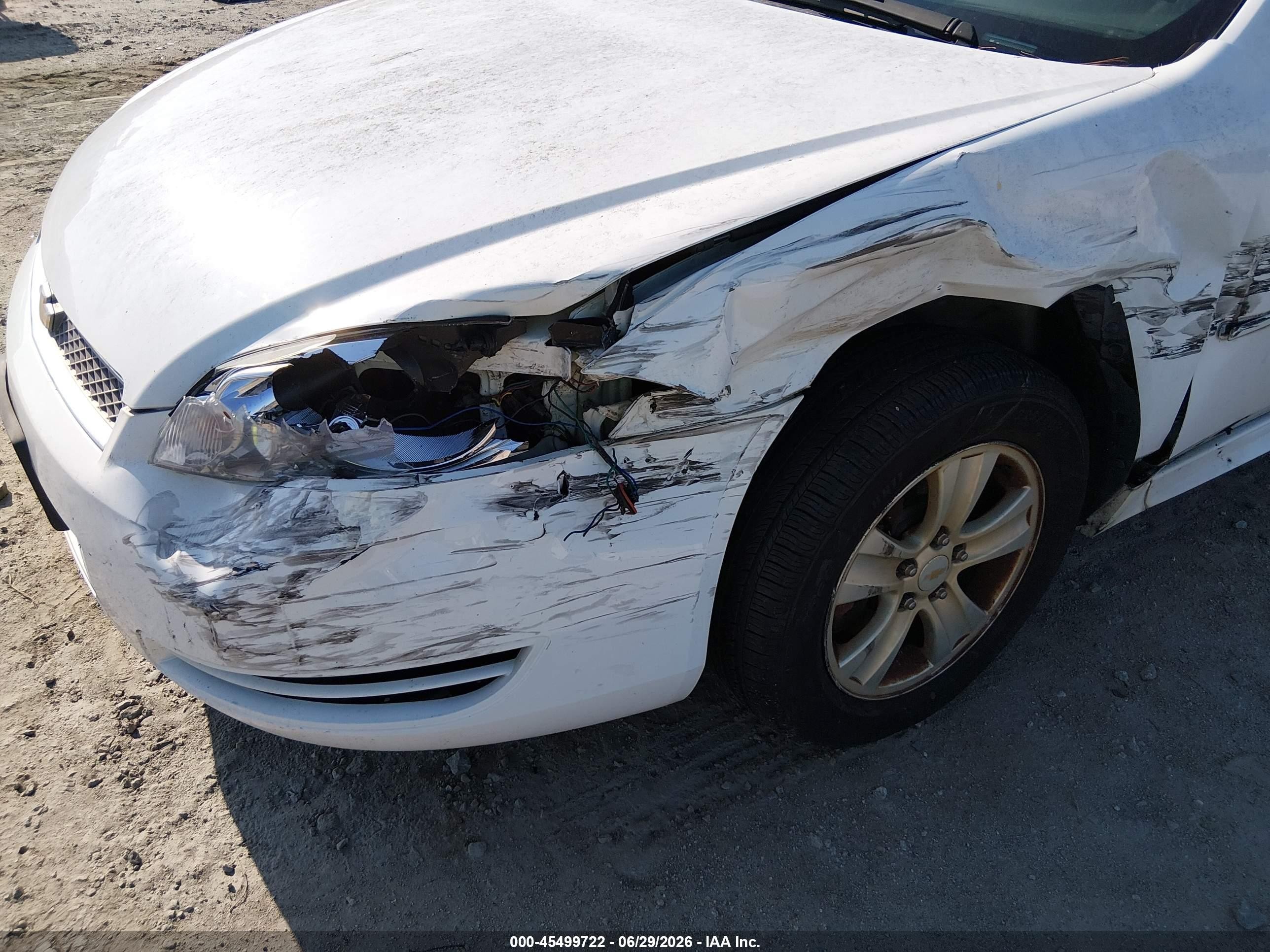 2012 Chevrolet Impala Ls White vin: 2G1WA5E31C1179125