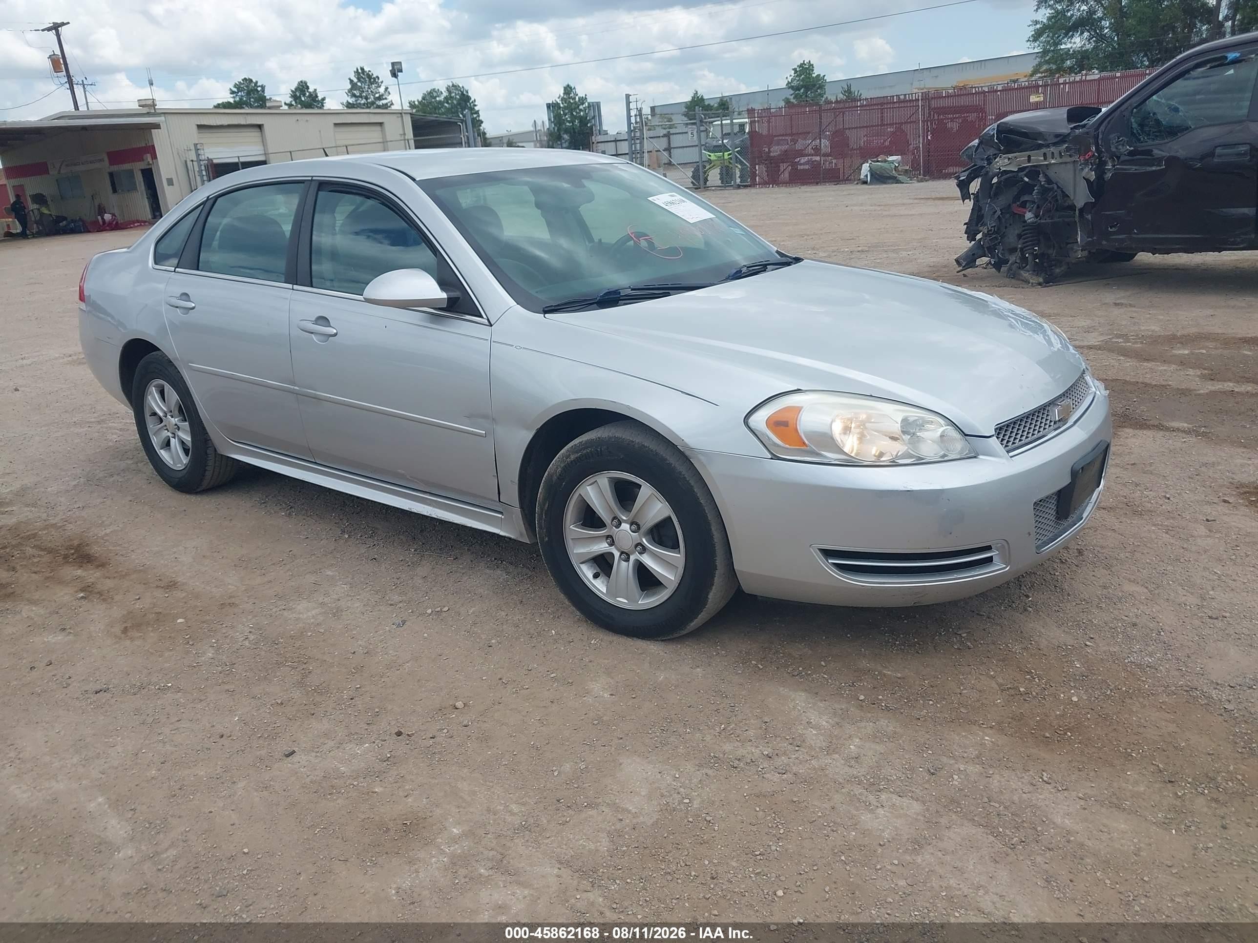 2012 Chevrolet Impala Ls Silver vin: 2G1WA5E31C1188326