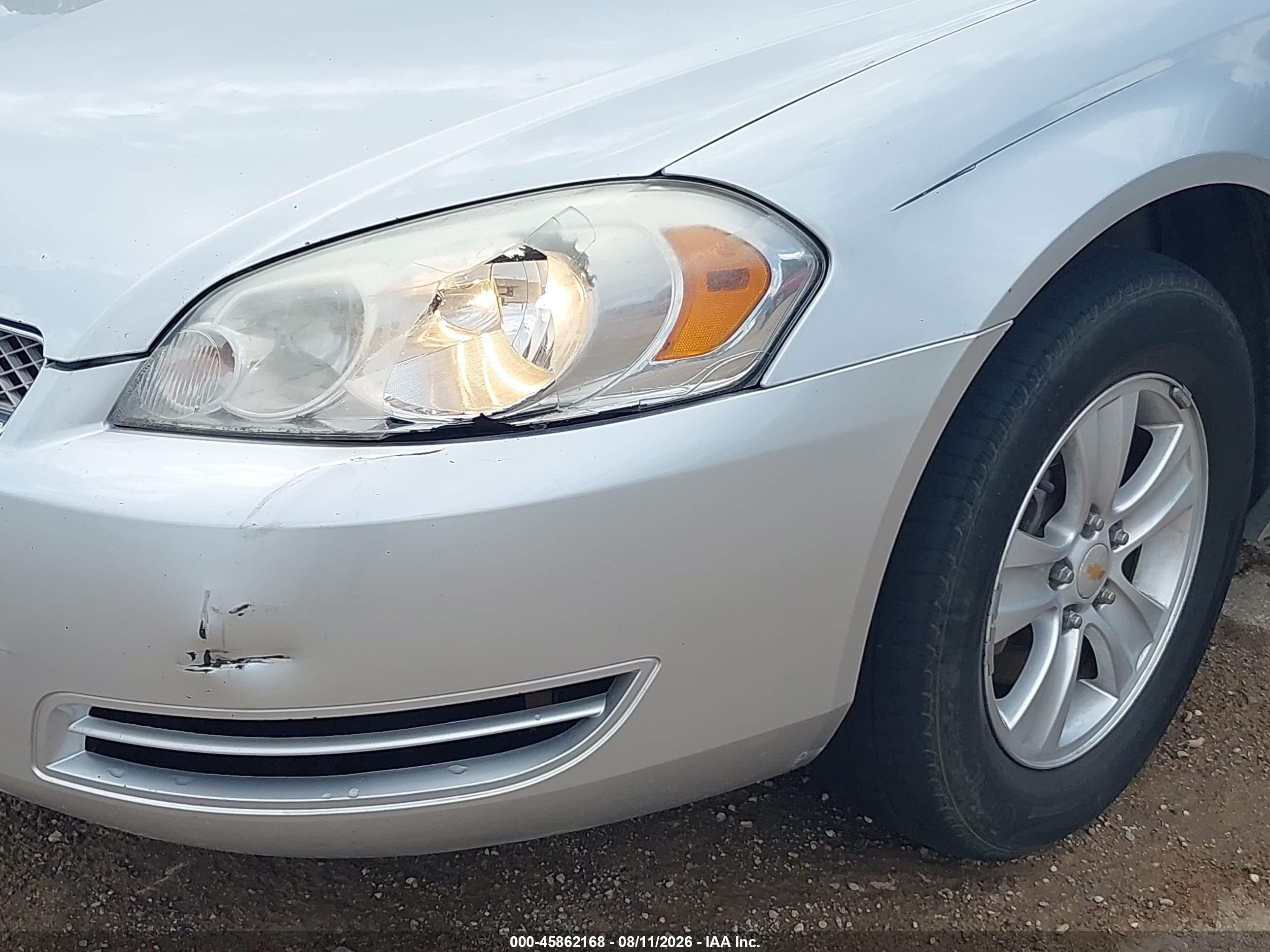 2012 Chevrolet Impala Ls Silver vin: 2G1WA5E31C1188326