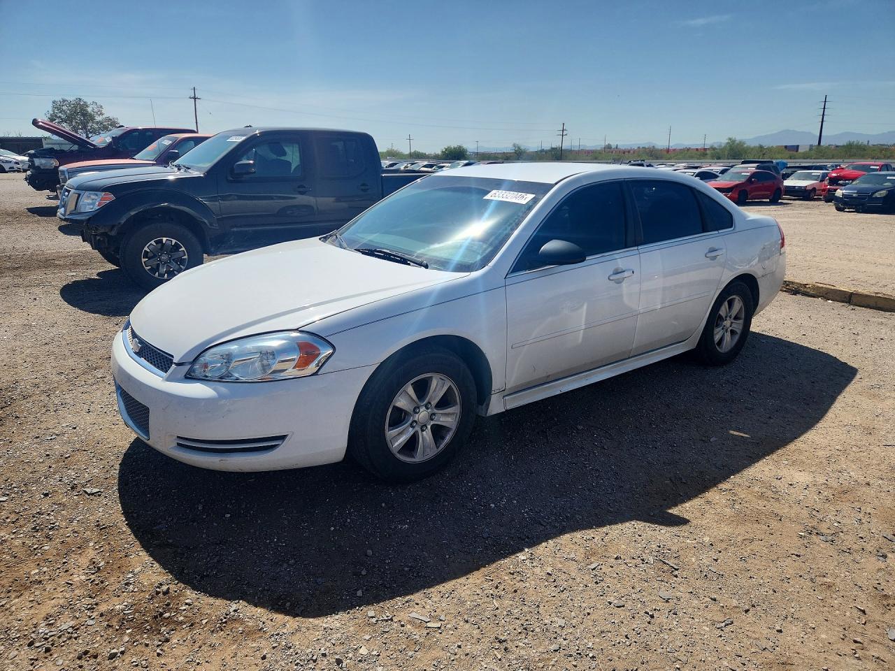 2013 Chevrolet Impala Ls White vin: 2G1WA5E32D1192676