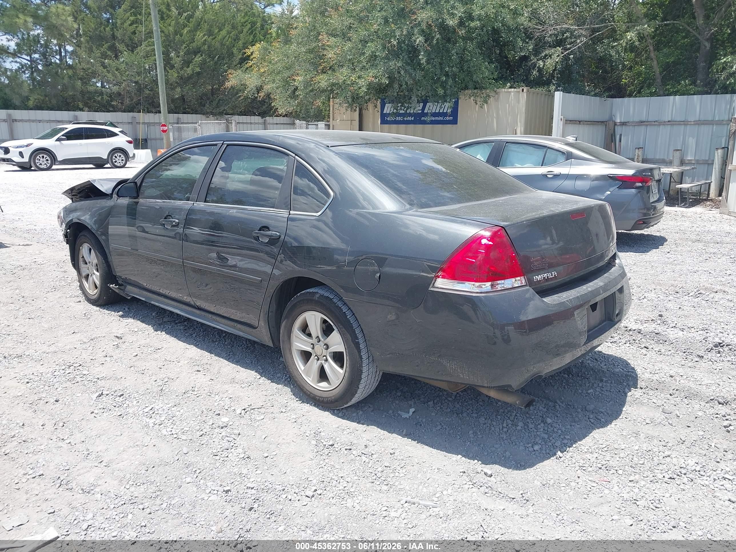 2014 Chevrolet Impala Limited Ls Gray vin: 2G1WA5E32E1168024