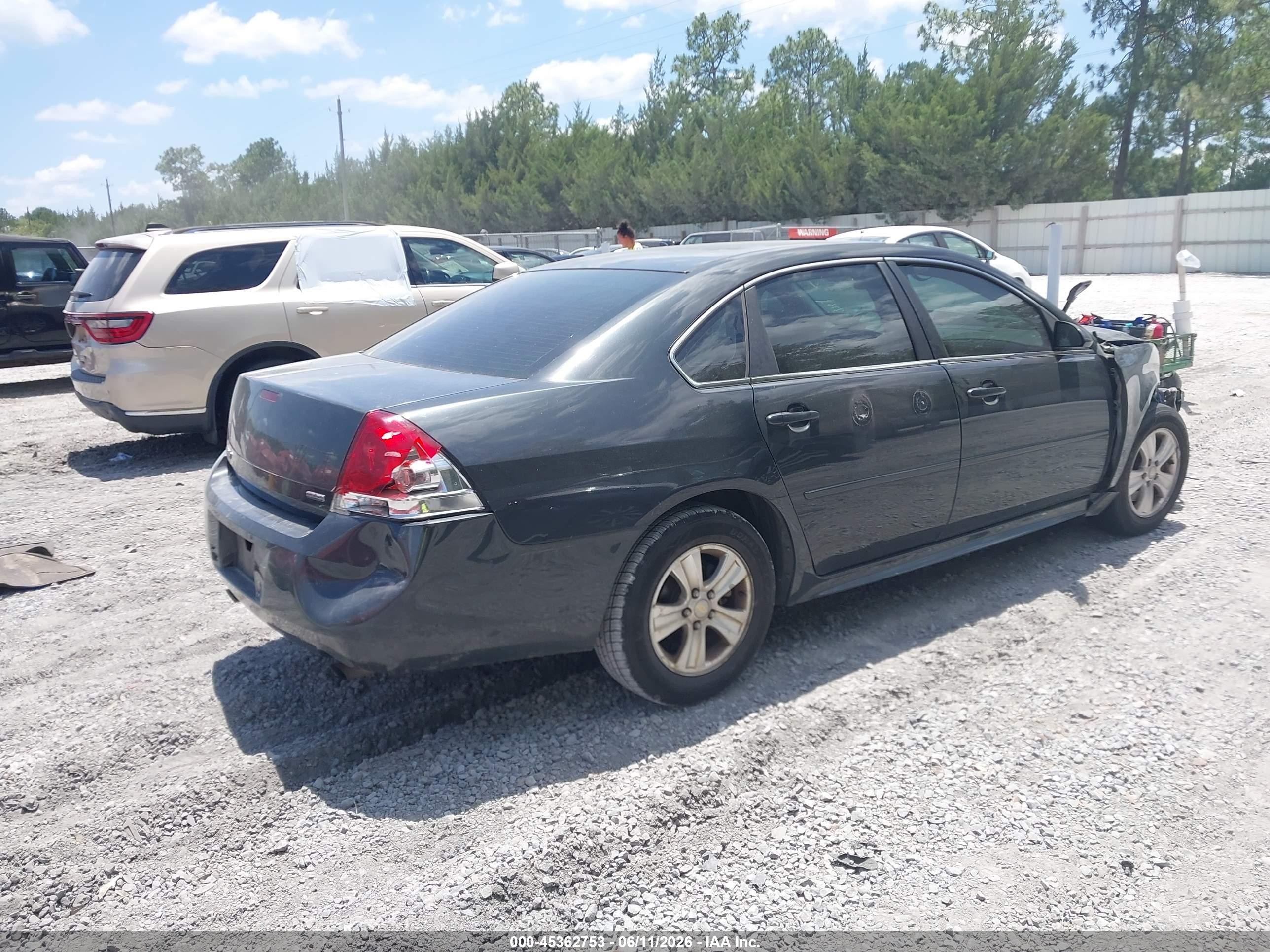 2014 Chevrolet Impala Limited Ls Gray vin: 2G1WA5E32E1168024