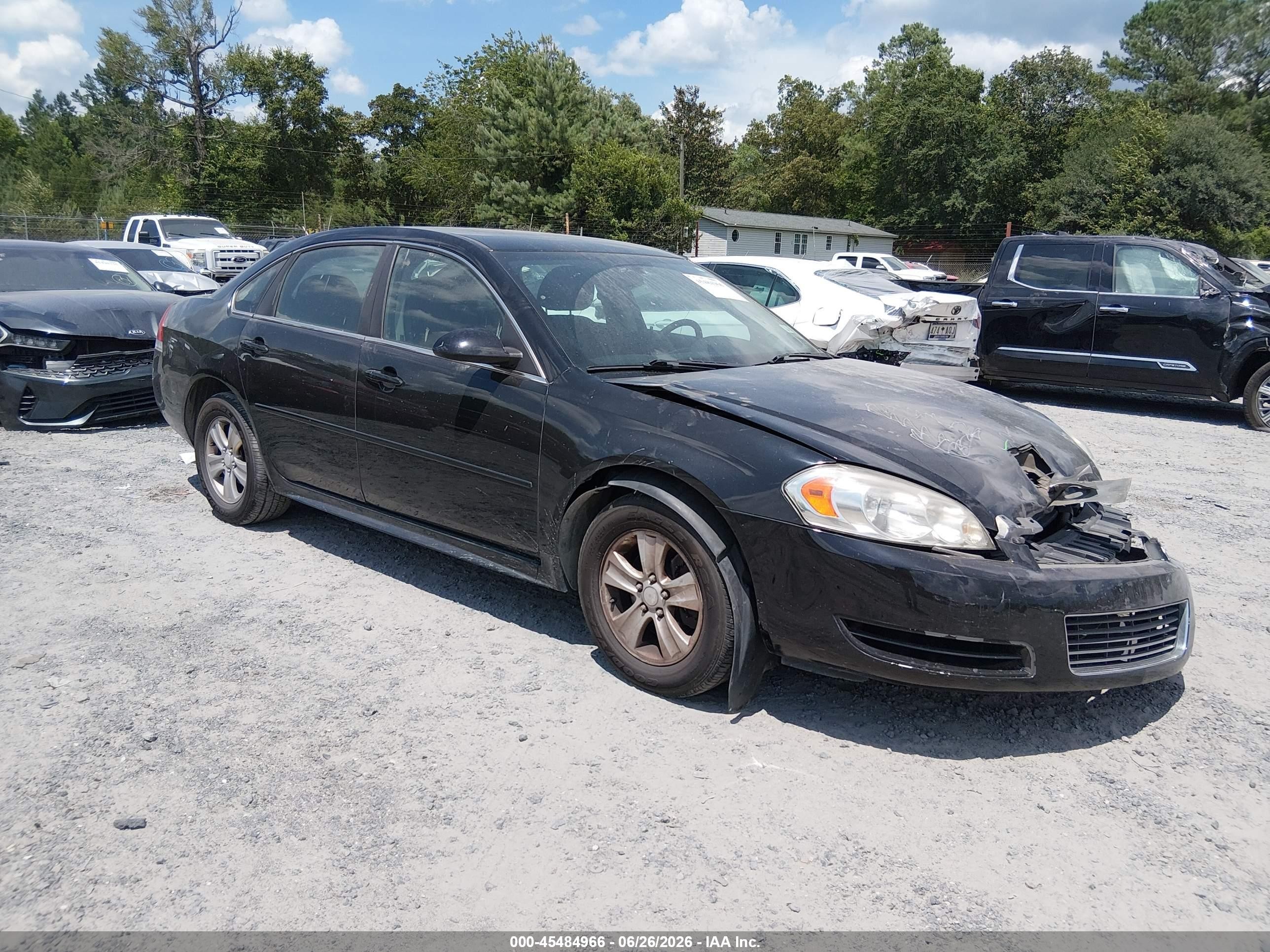 2014 Chevrolet Impala Limited Ls Black vin: 2G1WA5E34E1143061