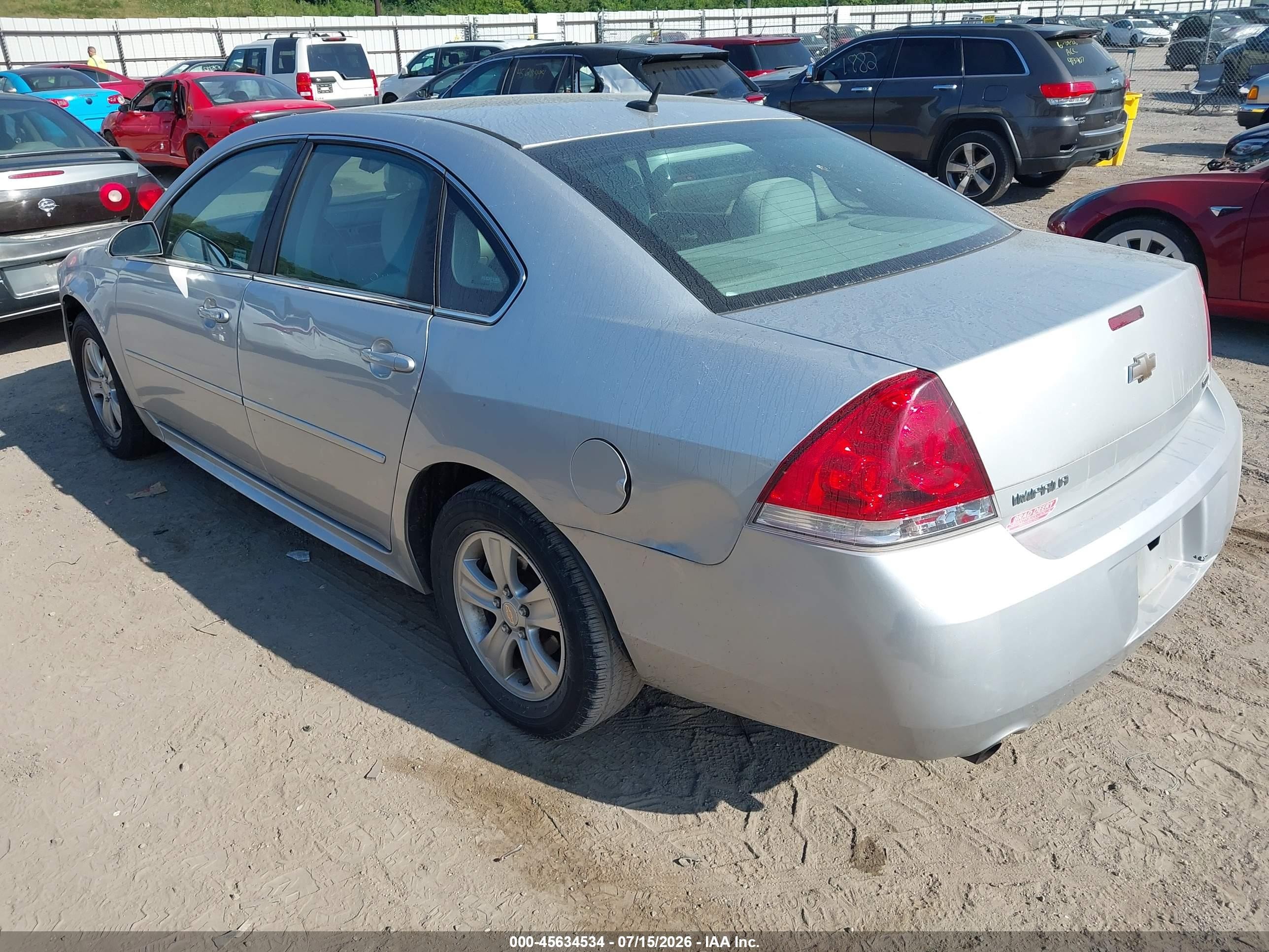 2014 Chevrolet Impala Limited Ls Серебряный vin: 2G1WA5E34E1174813