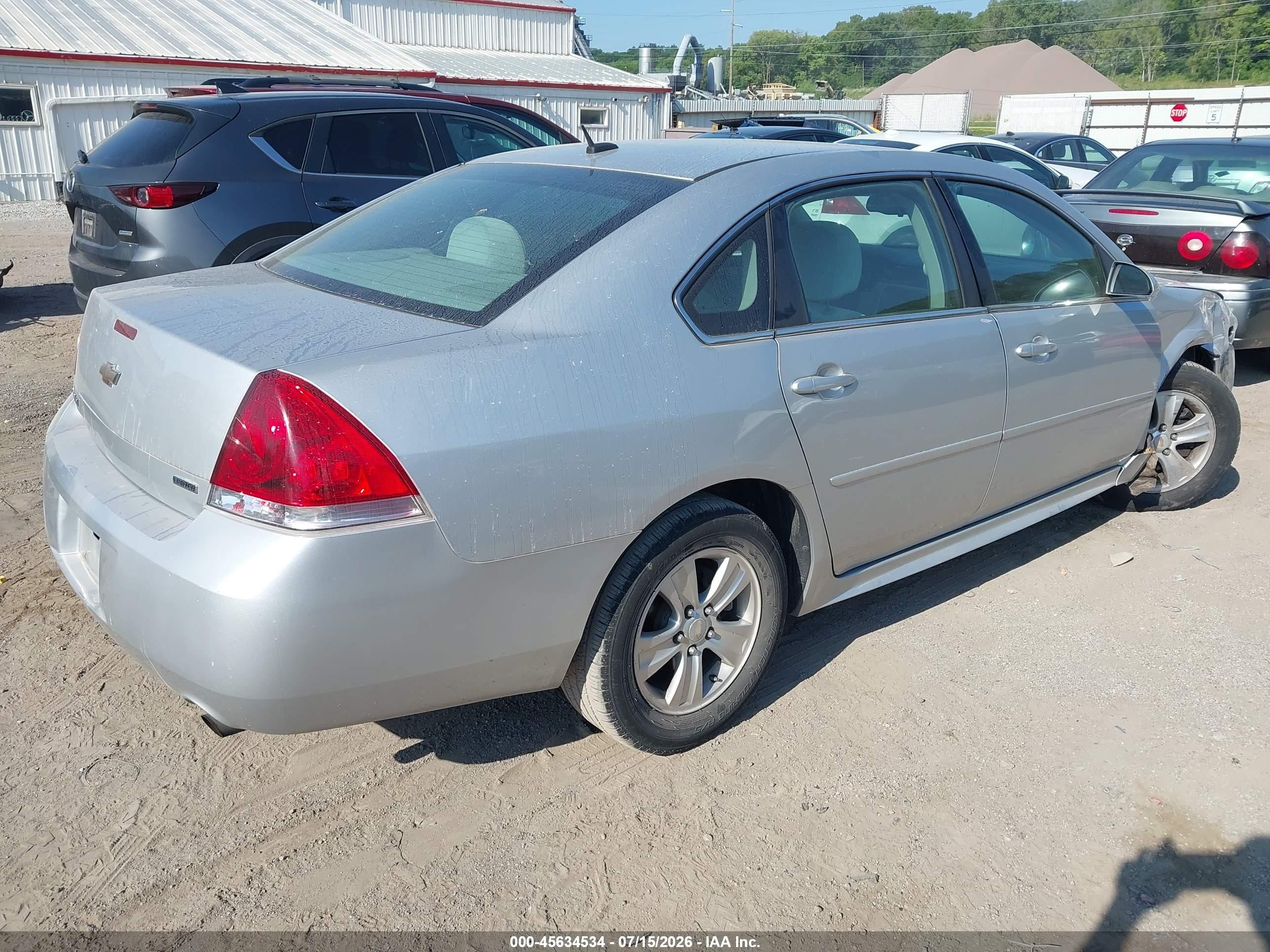 2014 Chevrolet Impala Limited Ls Серебряный vin: 2G1WA5E34E1174813