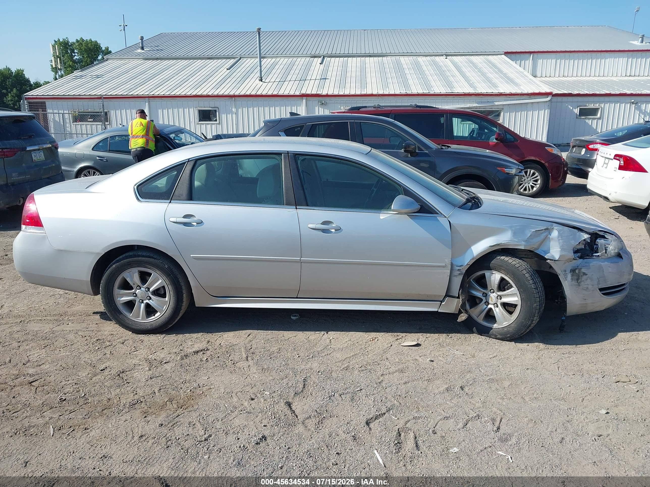 2014 Chevrolet Impala Limited Ls Серебряный vin: 2G1WA5E34E1174813