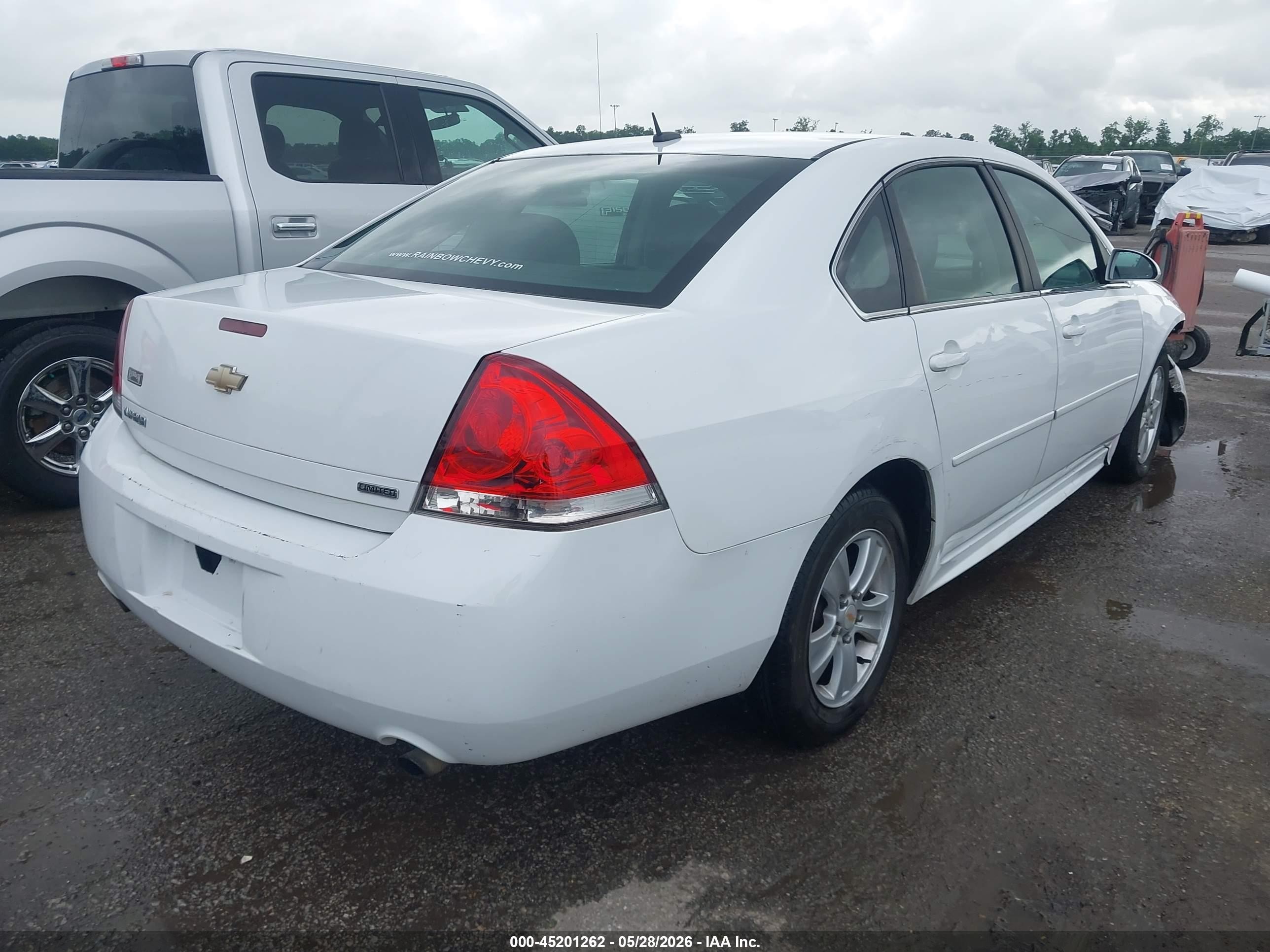2016 Chevrolet Impala Limited Ls White vin: 2G1WA5E34G1133794