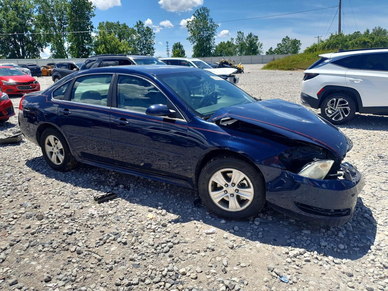 2012 Chevrolet Impala Ls Blue vin: 2G1WA5E35C1198616