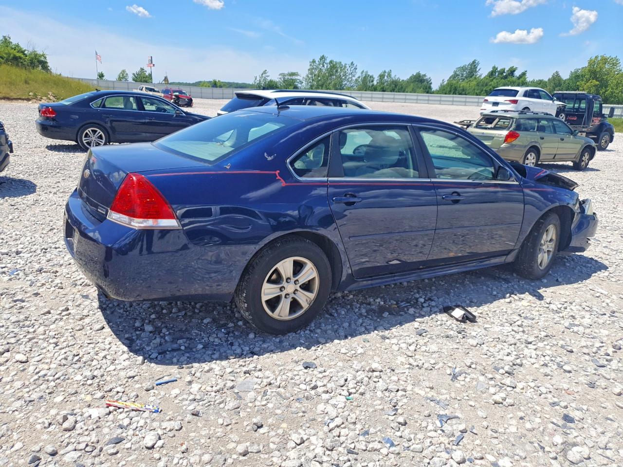 2012 Chevrolet Impala Ls Blue vin: 2G1WA5E35C1198616