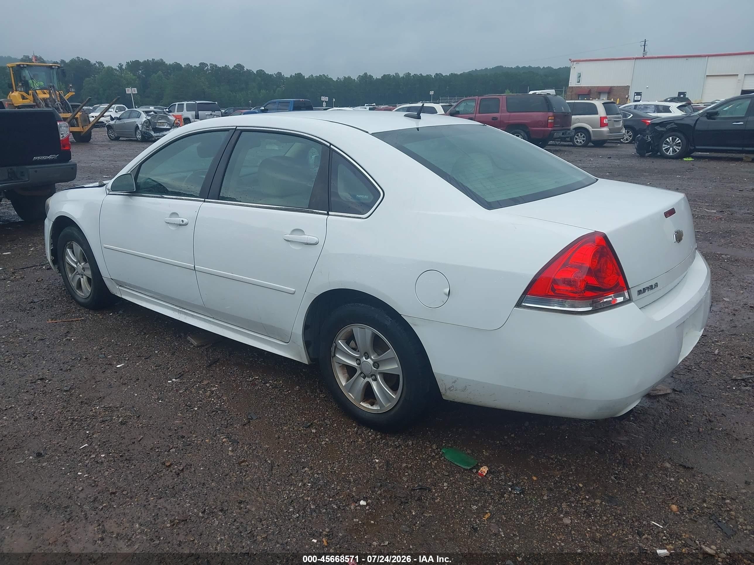 2014 Chevrolet Impala Limited Ls Белый vin: 2G1WA5E35E1188431