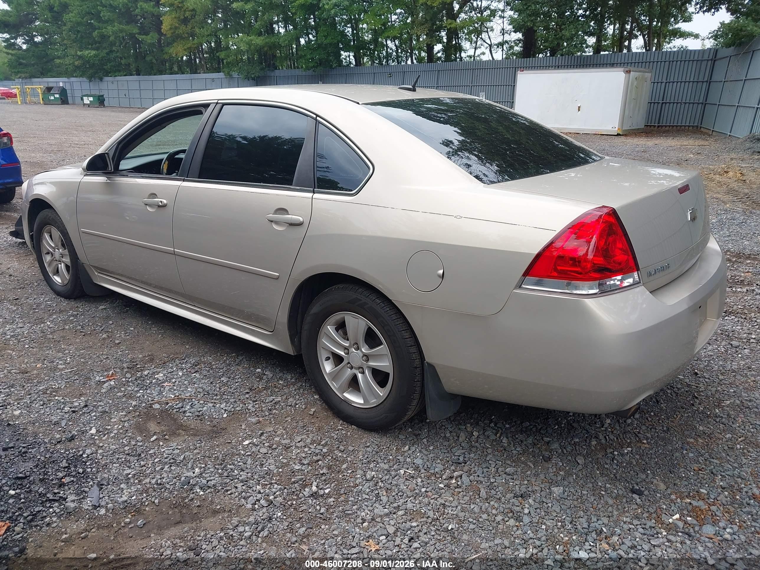 2012 Chevrolet Impala Ls Золотой vin: 2G1WA5E36C1263926