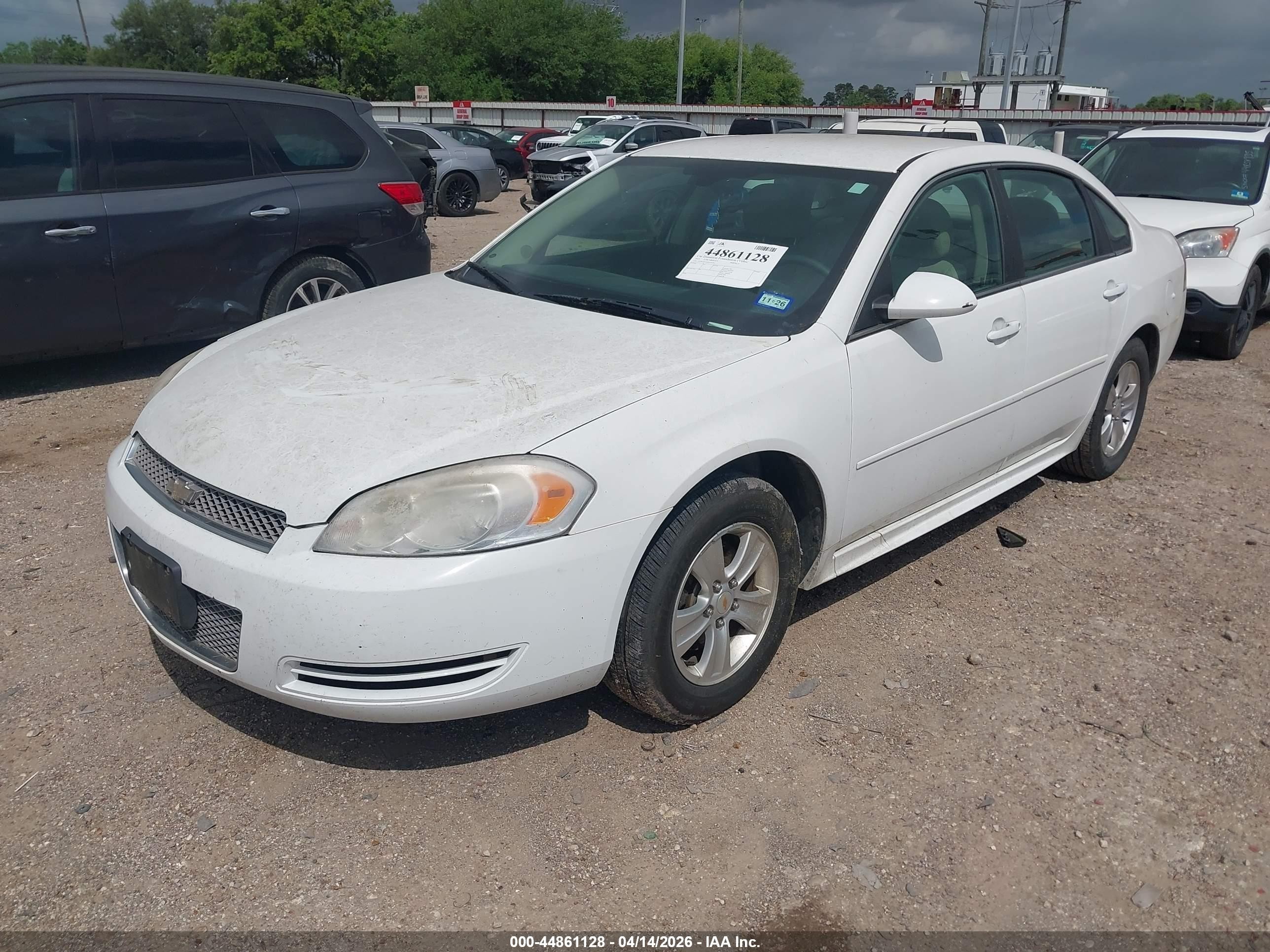 2013 Chevrolet Impala Ls White vin: 2G1WA5E36D1119276