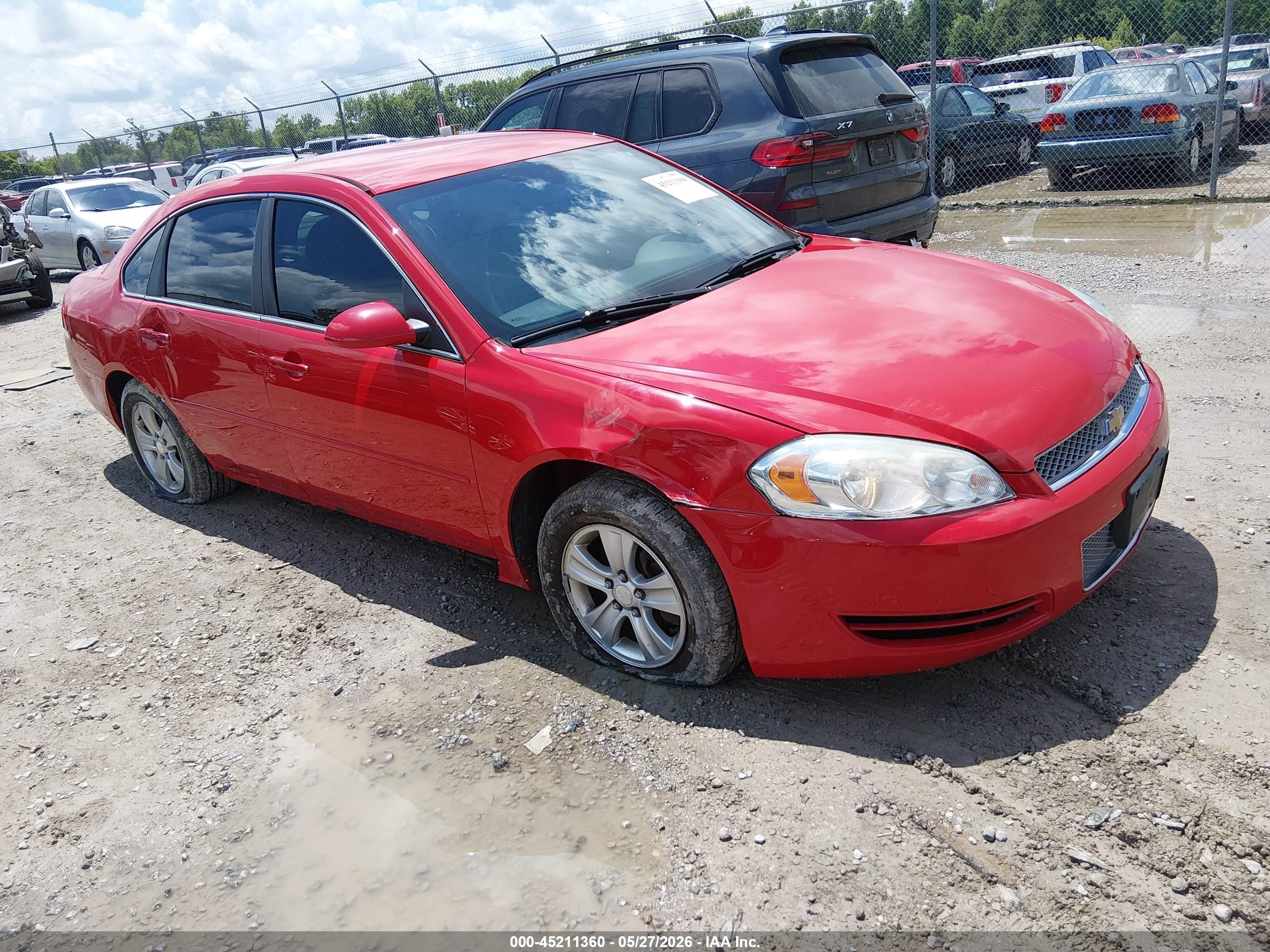 2012 Chevrolet Impala Ls Red vin: 2G1WA5E37C1205226
