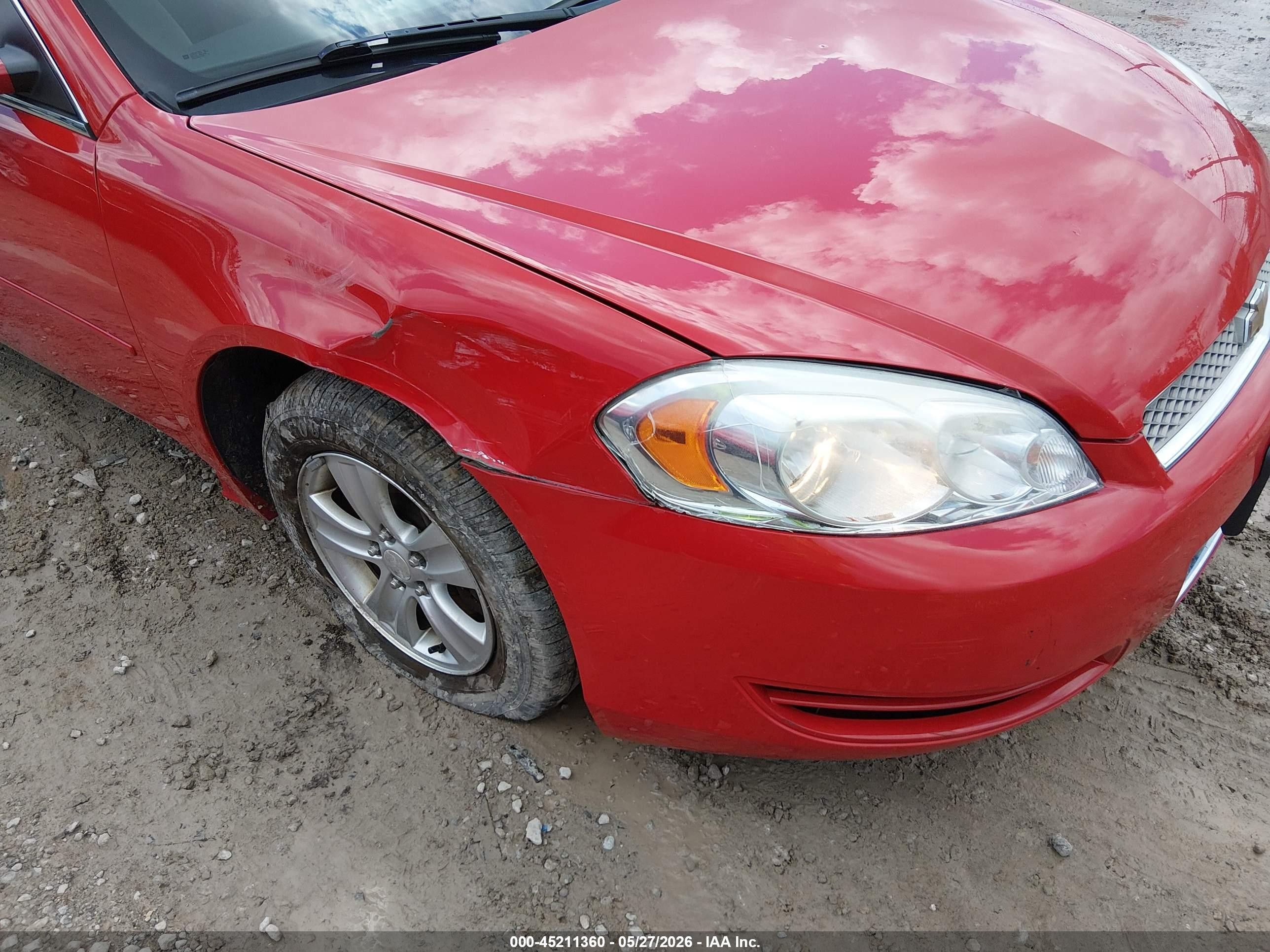 2012 Chevrolet Impala Ls Red vin: 2G1WA5E37C1205226