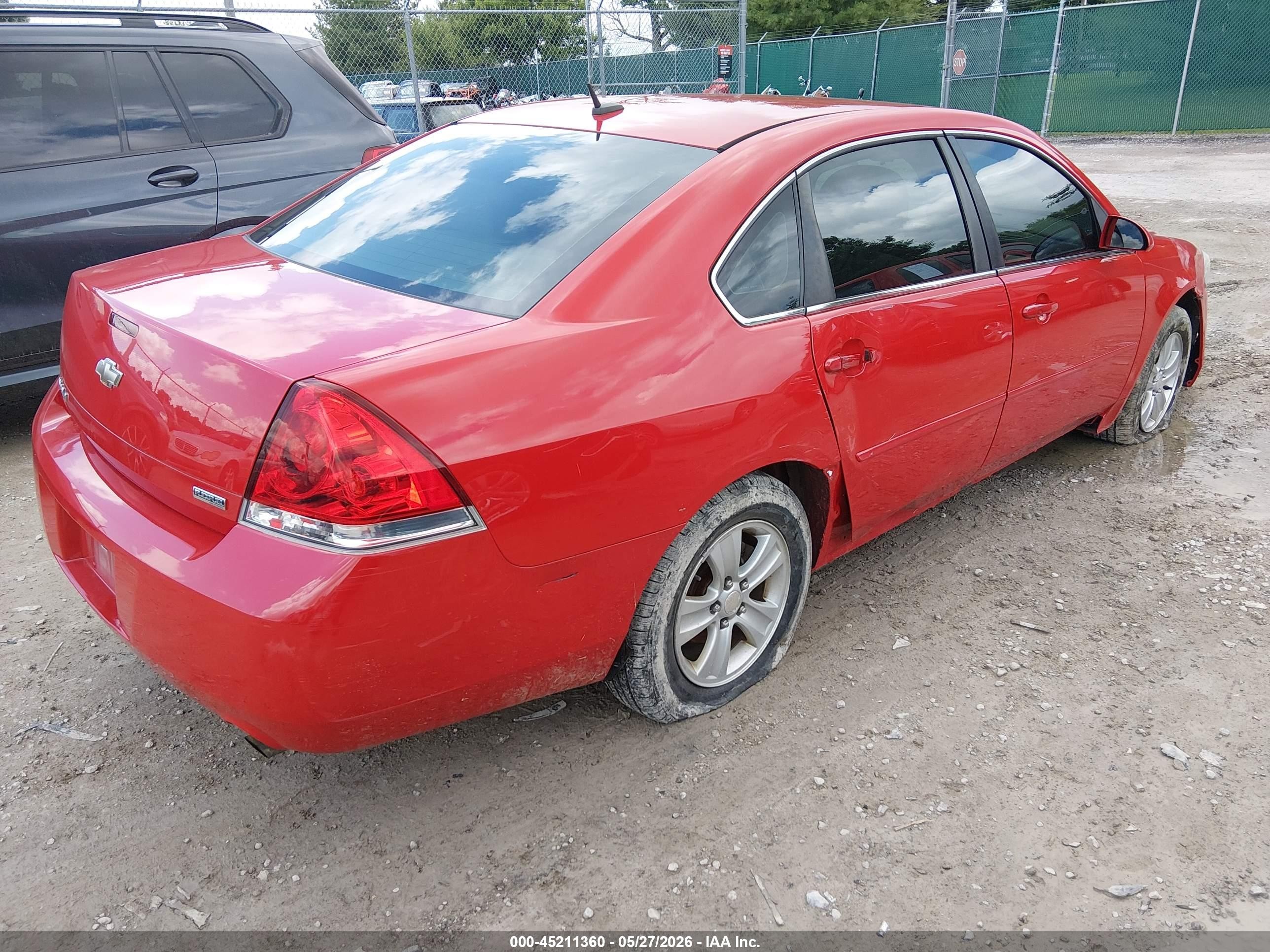 2012 Chevrolet Impala Ls Red vin: 2G1WA5E37C1205226