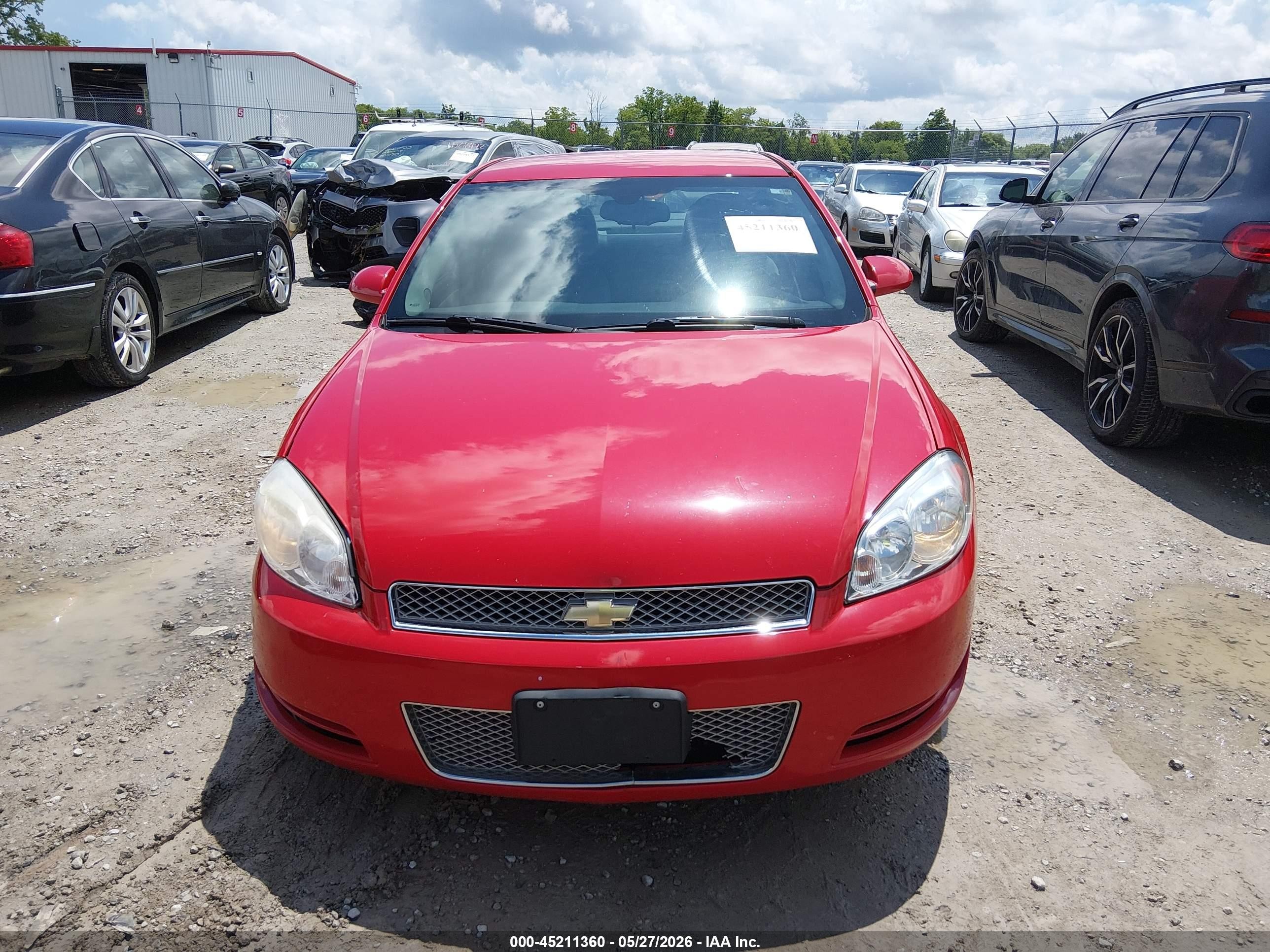 2012 Chevrolet Impala Ls Red vin: 2G1WA5E37C1205226