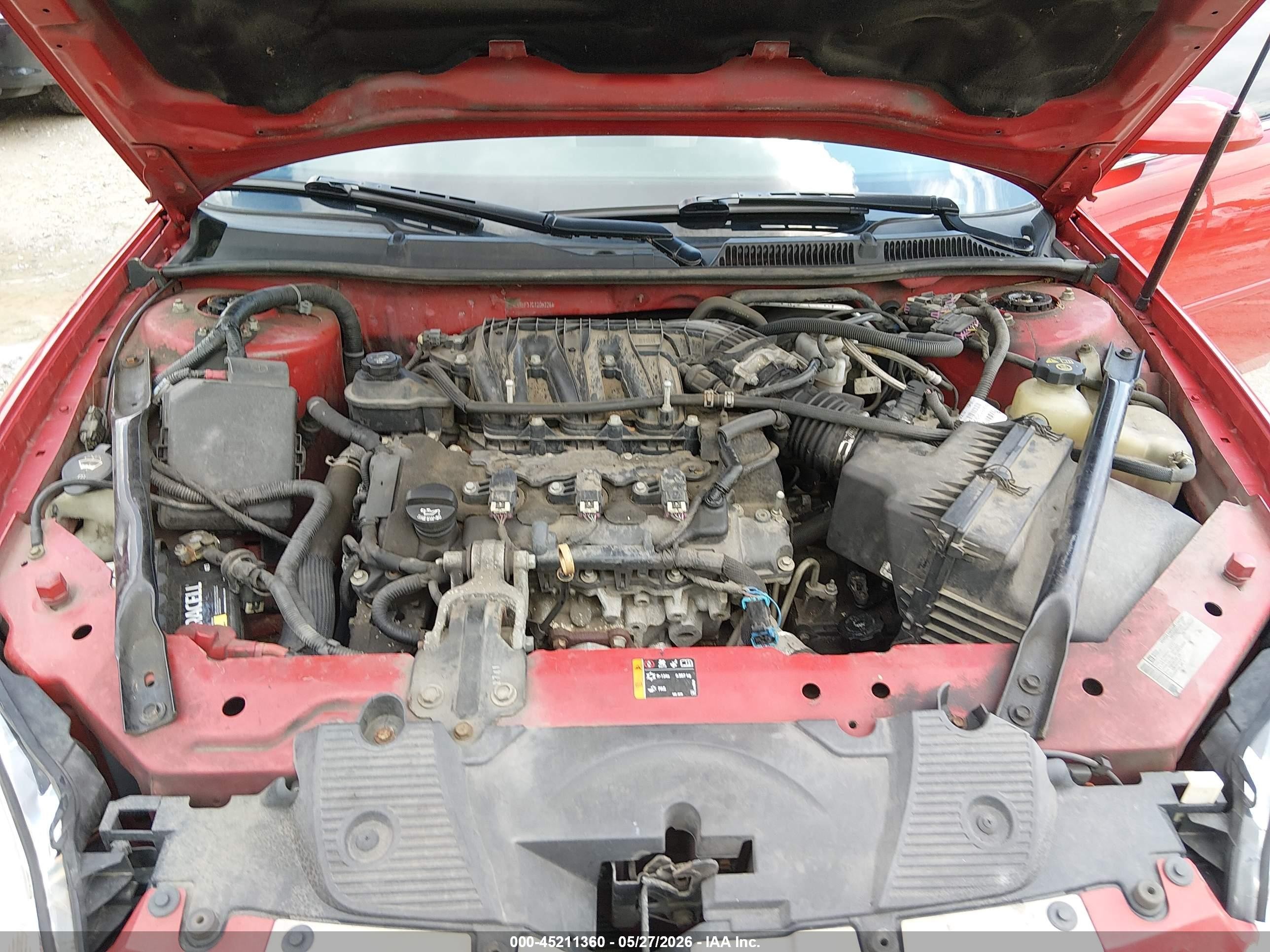 2012 Chevrolet Impala Ls Red vin: 2G1WA5E37C1205226