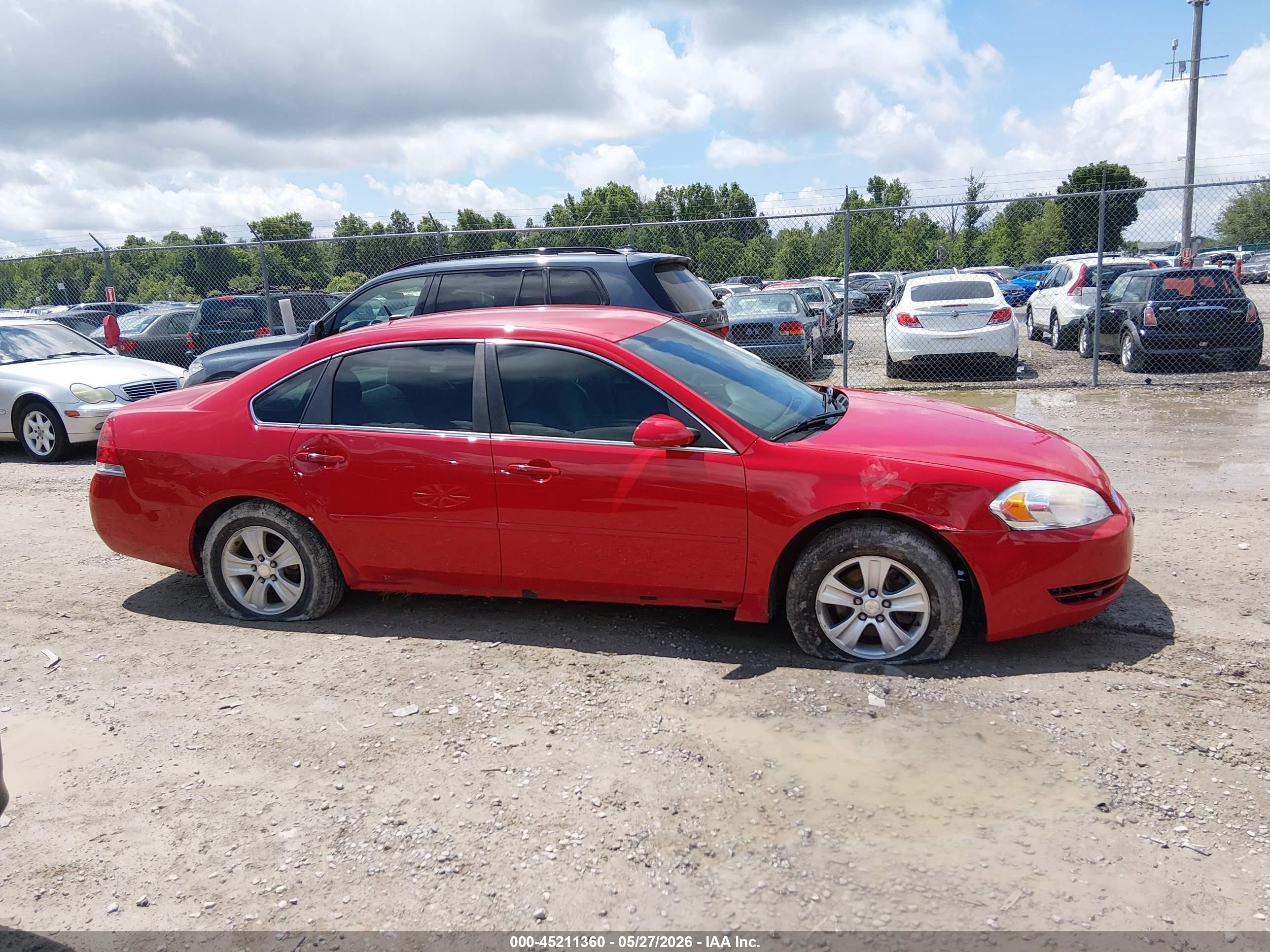 2012 Chevrolet Impala Ls Red vin: 2G1WA5E37C1205226