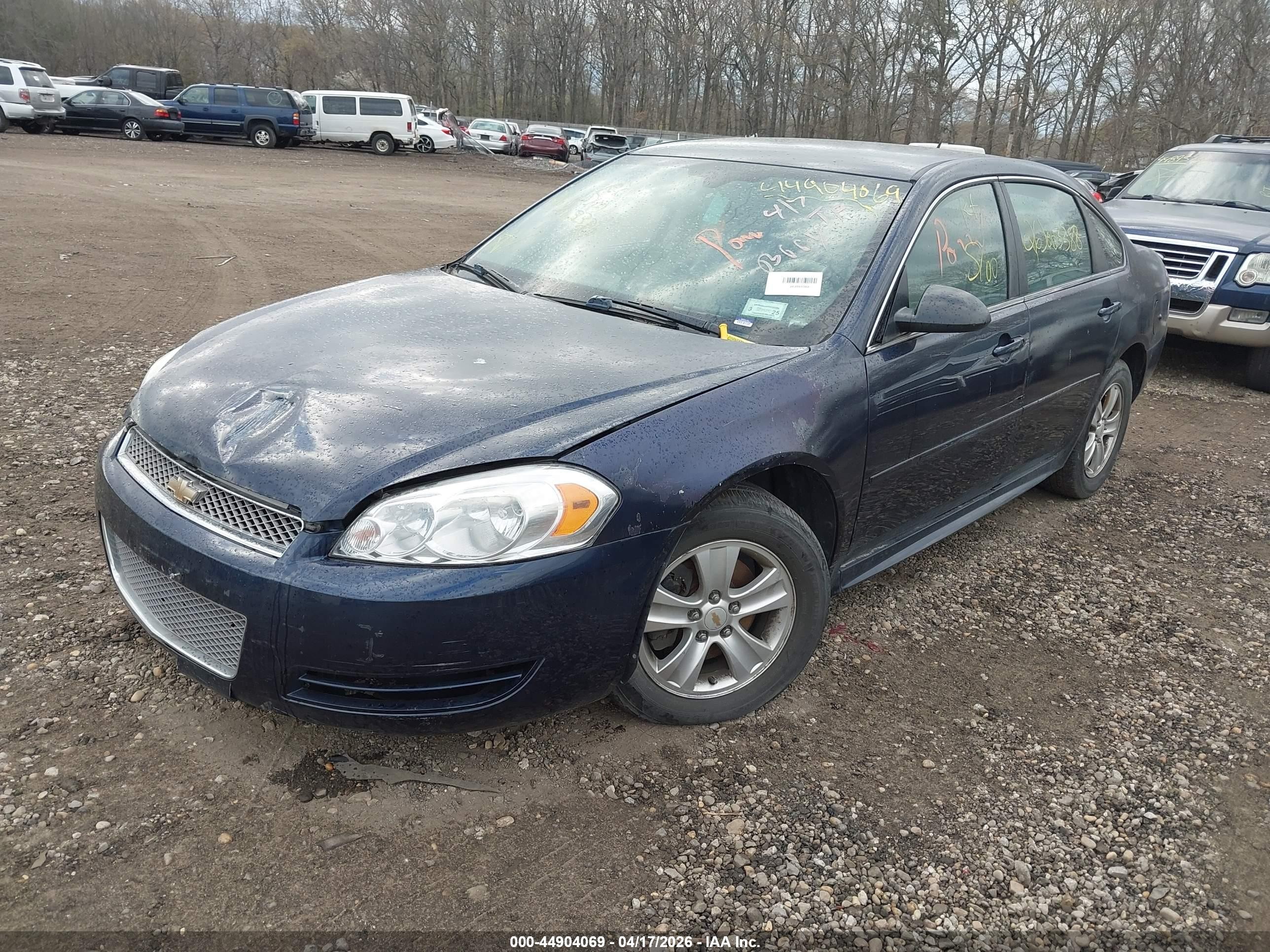 2012 Chevrolet Impala Ls Blue vin: 2G1WA5E38C1205252