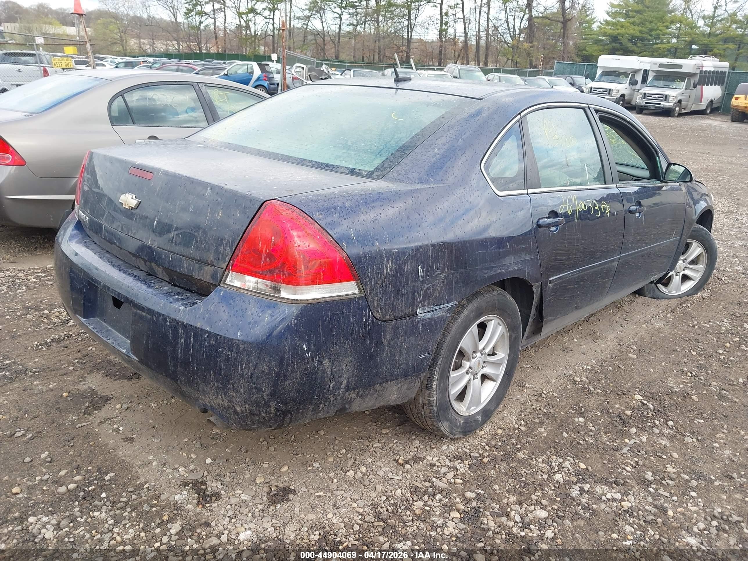 2012 Chevrolet Impala Ls Blue vin: 2G1WA5E38C1205252