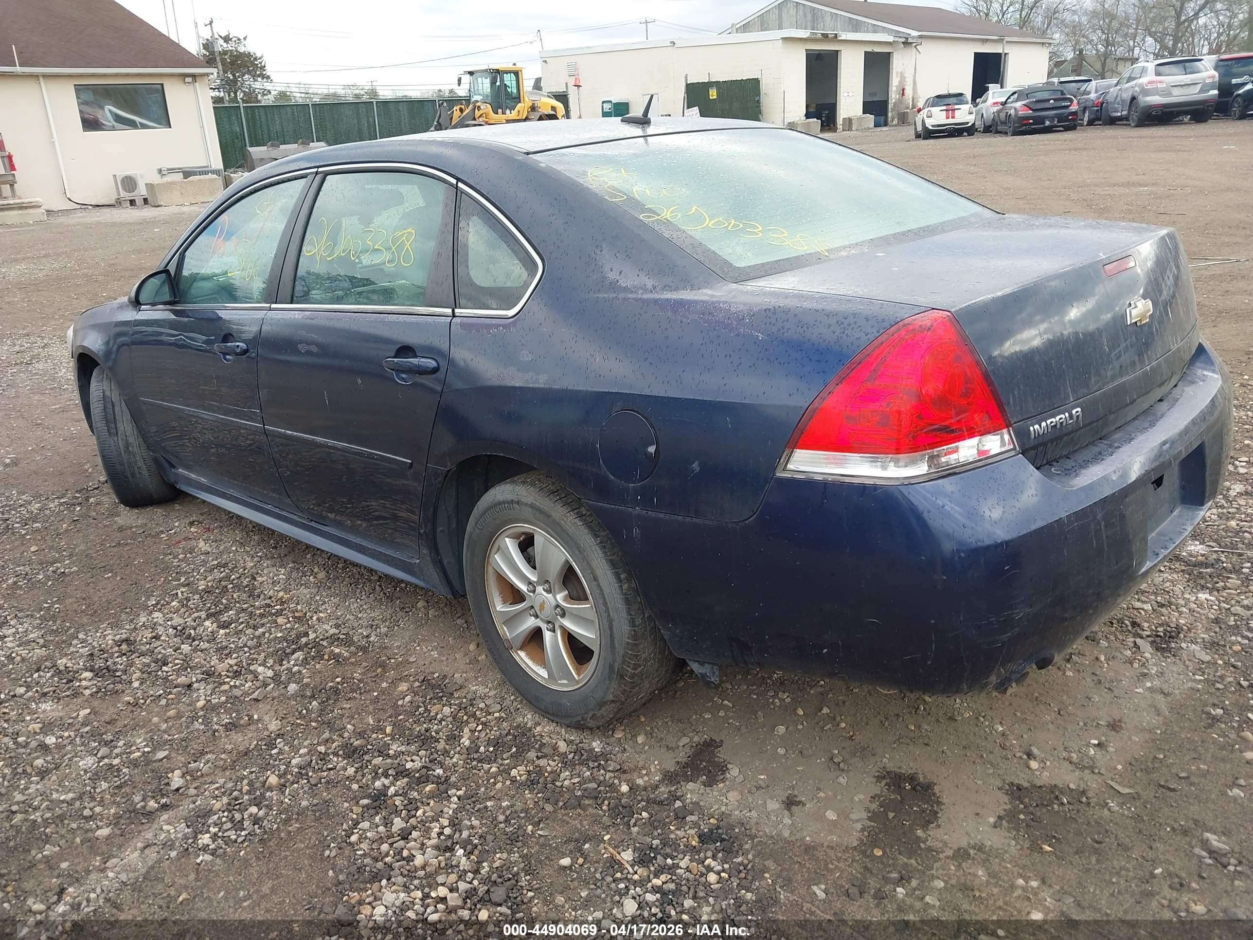 2012 Chevrolet Impala Ls Blue vin: 2G1WA5E38C1205252