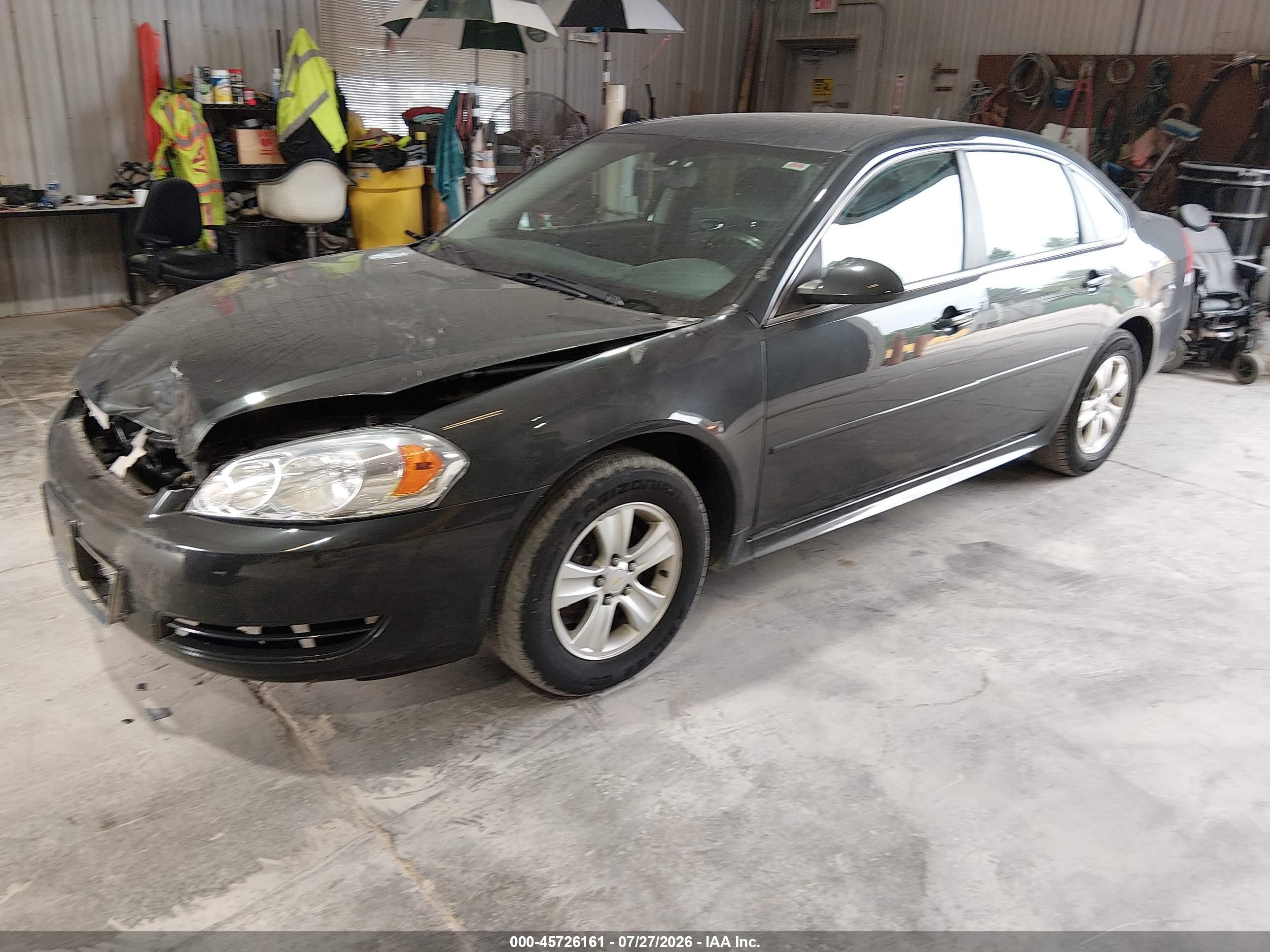 2012 Chevrolet Impala Ls Gray vin: 2G1WA5E38C1264365