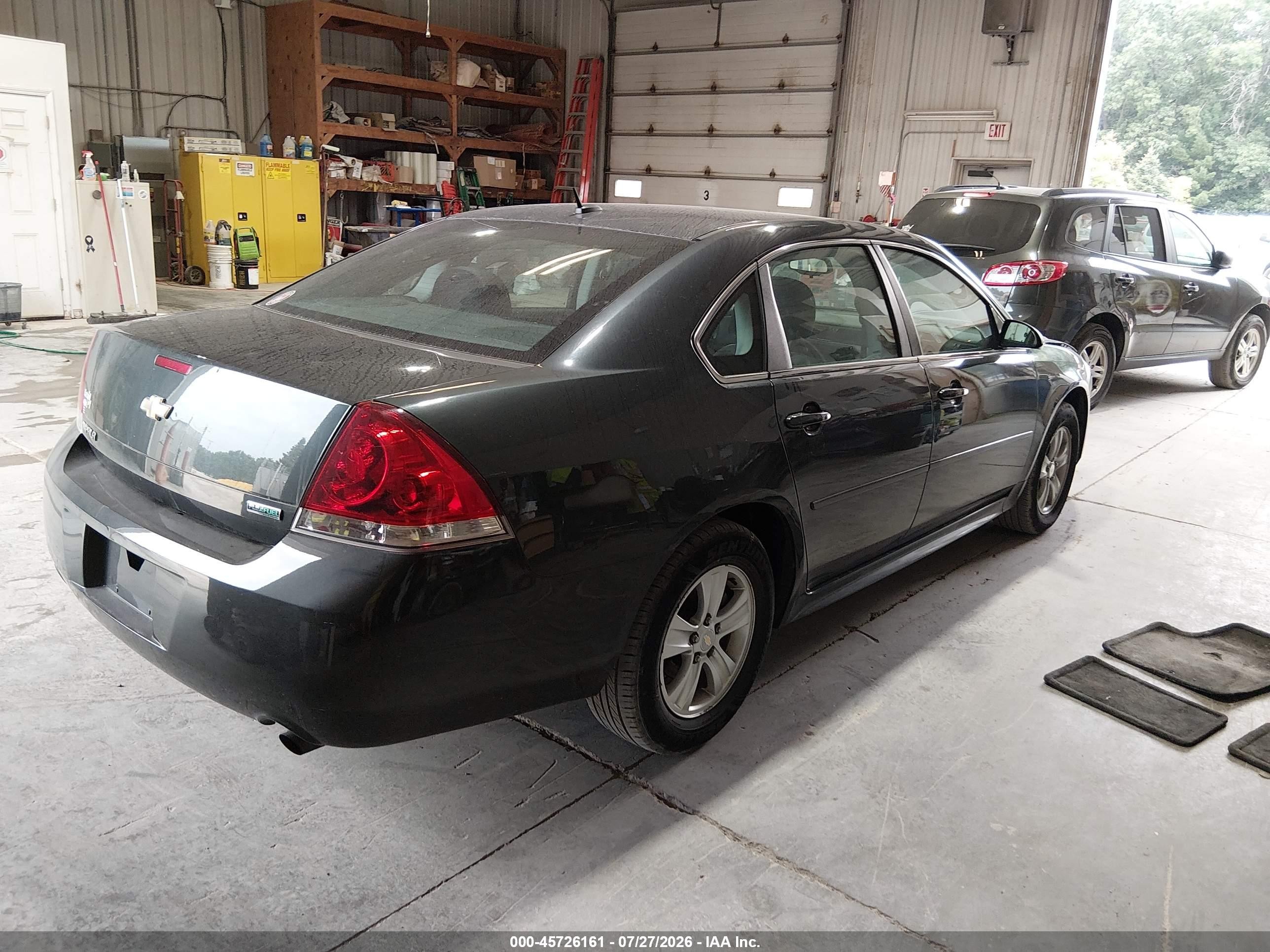 2012 Chevrolet Impala Ls Gray vin: 2G1WA5E38C1264365