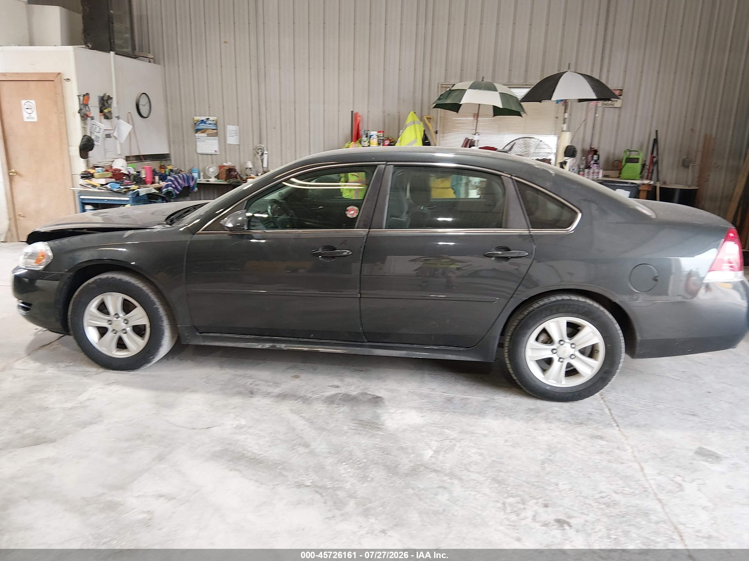 2012 Chevrolet Impala Ls Gray vin: 2G1WA5E38C1264365